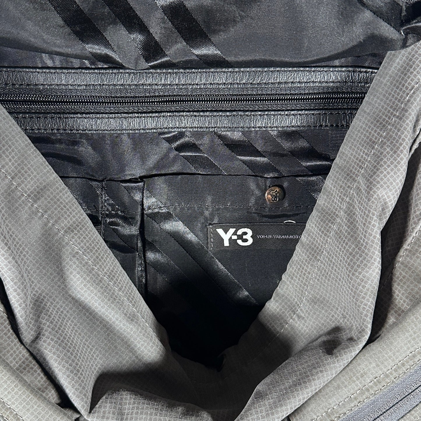 Y-3 Yohji Yamamoto x Adidas Grey Strap Backpack