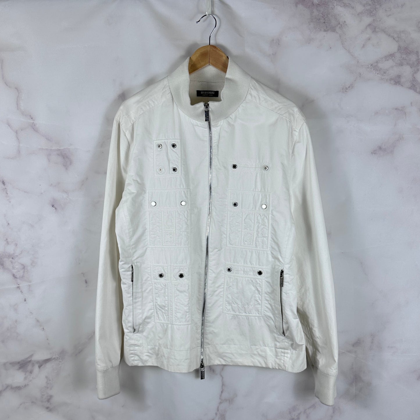 Dirk Bikkembergs S/S09 White Sports Couture Button Jacket