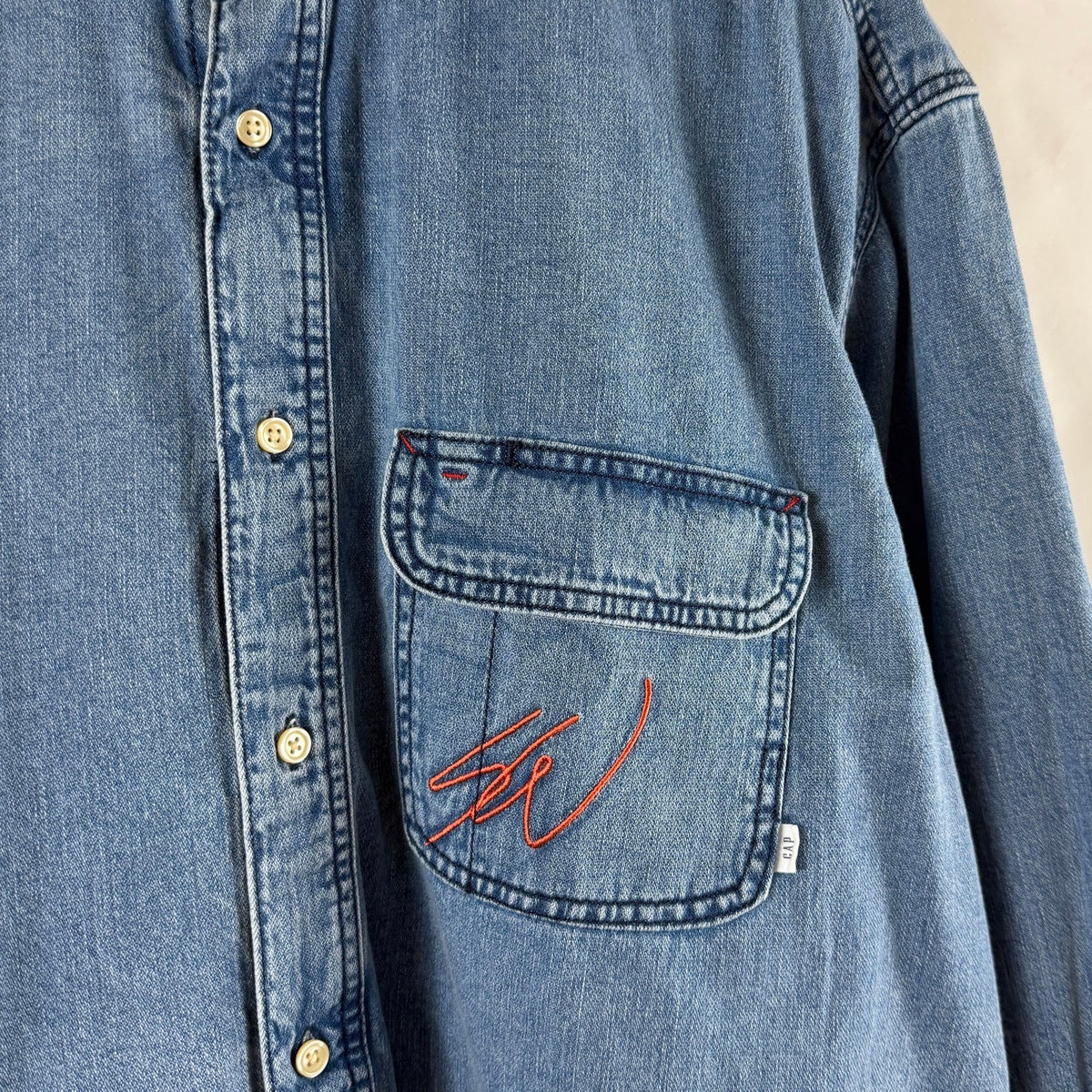Sean Wotherspoon x GAP Hickory Stripe Denim Shirt