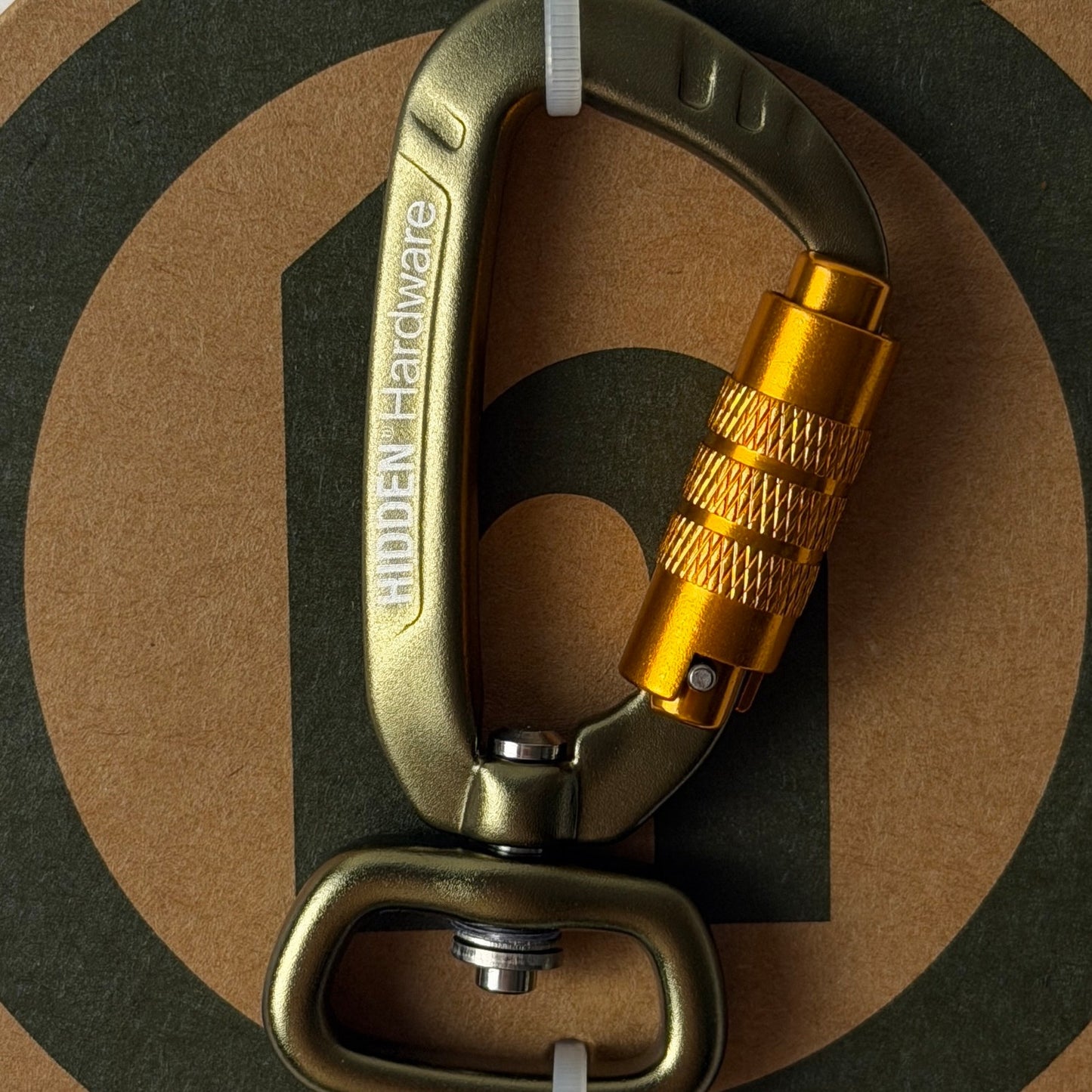 Hidden NY Golden Cypress Locking Carabiner