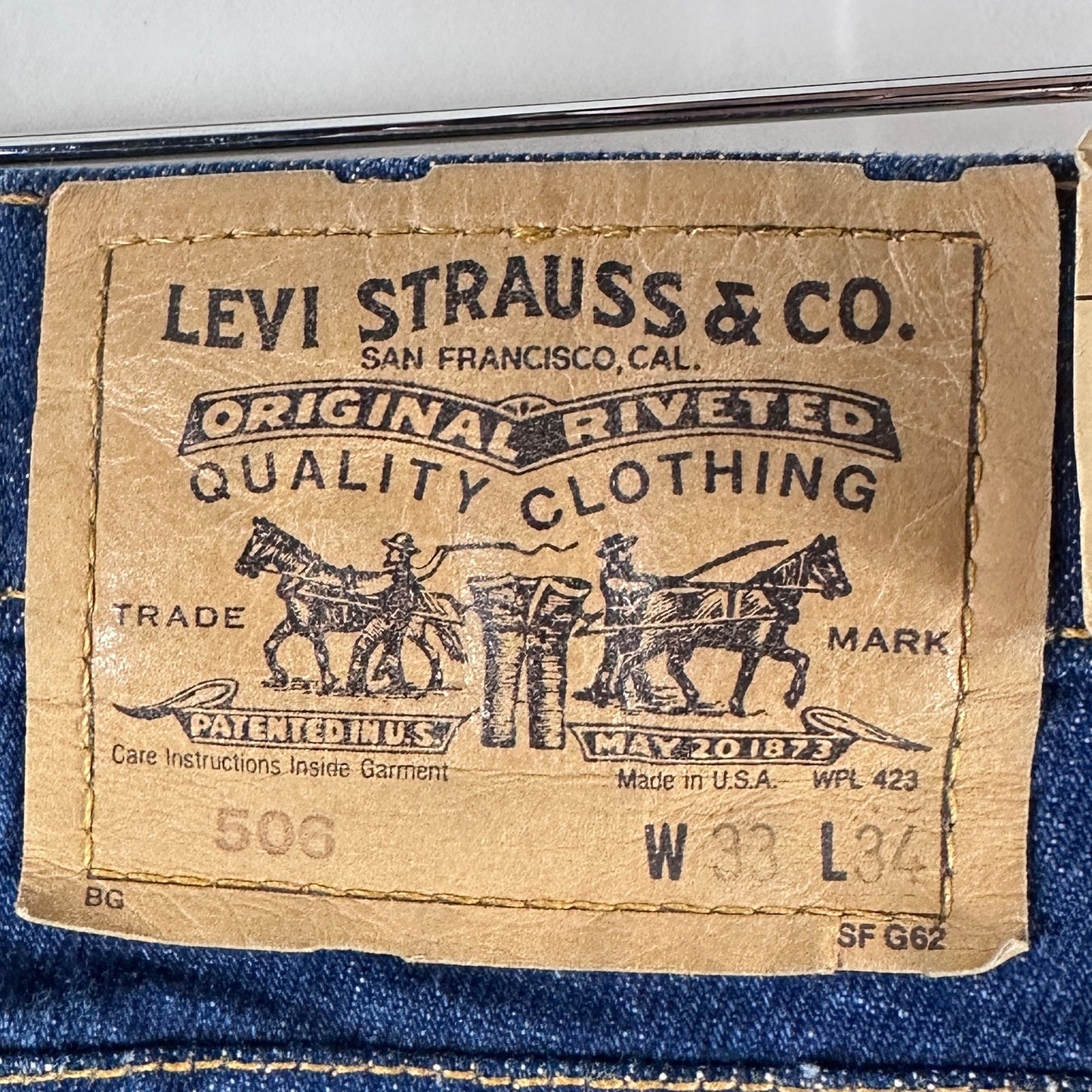 Levi’s Orange Tab 506 Deadstock Straight Cut