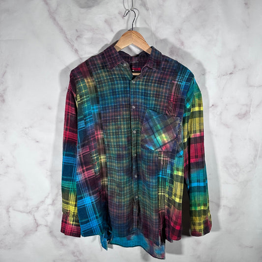 Needles Rebuild 7-Cut Tie Dye Flannel