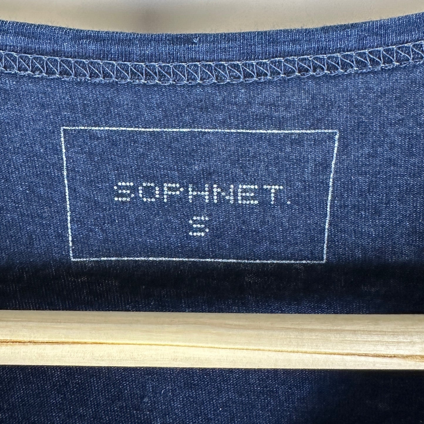Sophnet Indigo Plaid Mix Tee