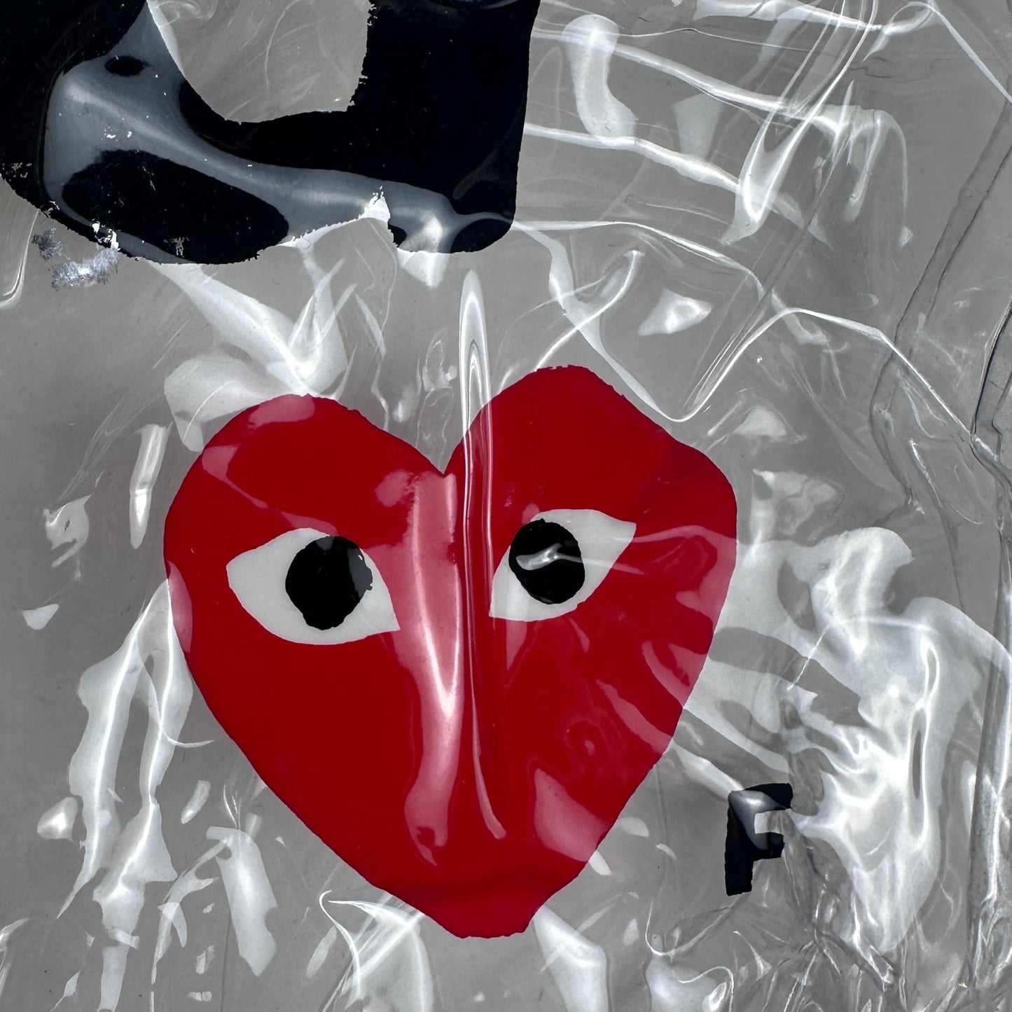 Comme des Garçons PLAY BIRD Translucent Tote Bag