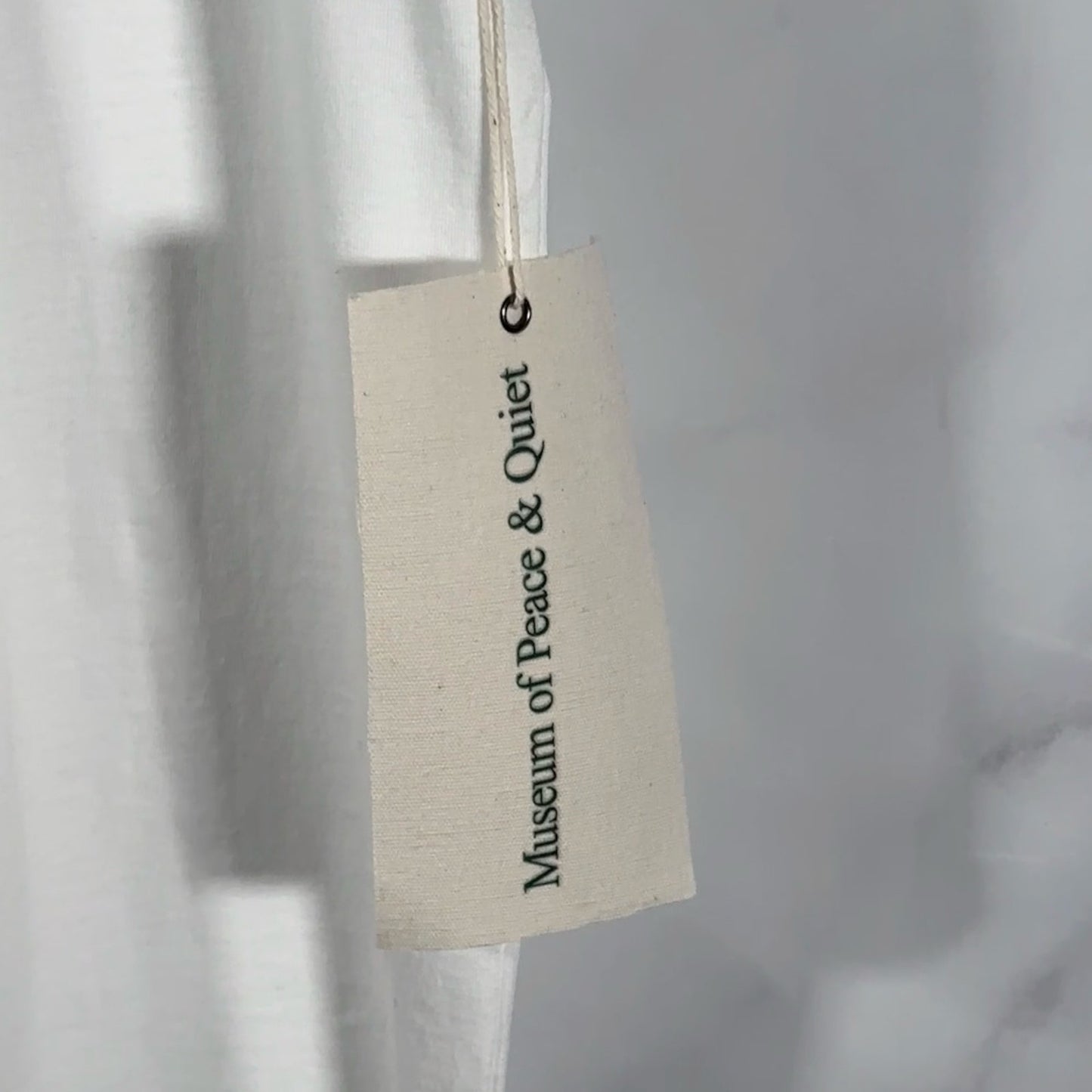 Museum of Peace & Quiet White Text Tee