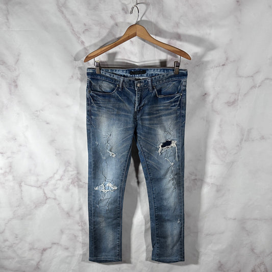 Gostar de Fuga Distressed Blue Denim