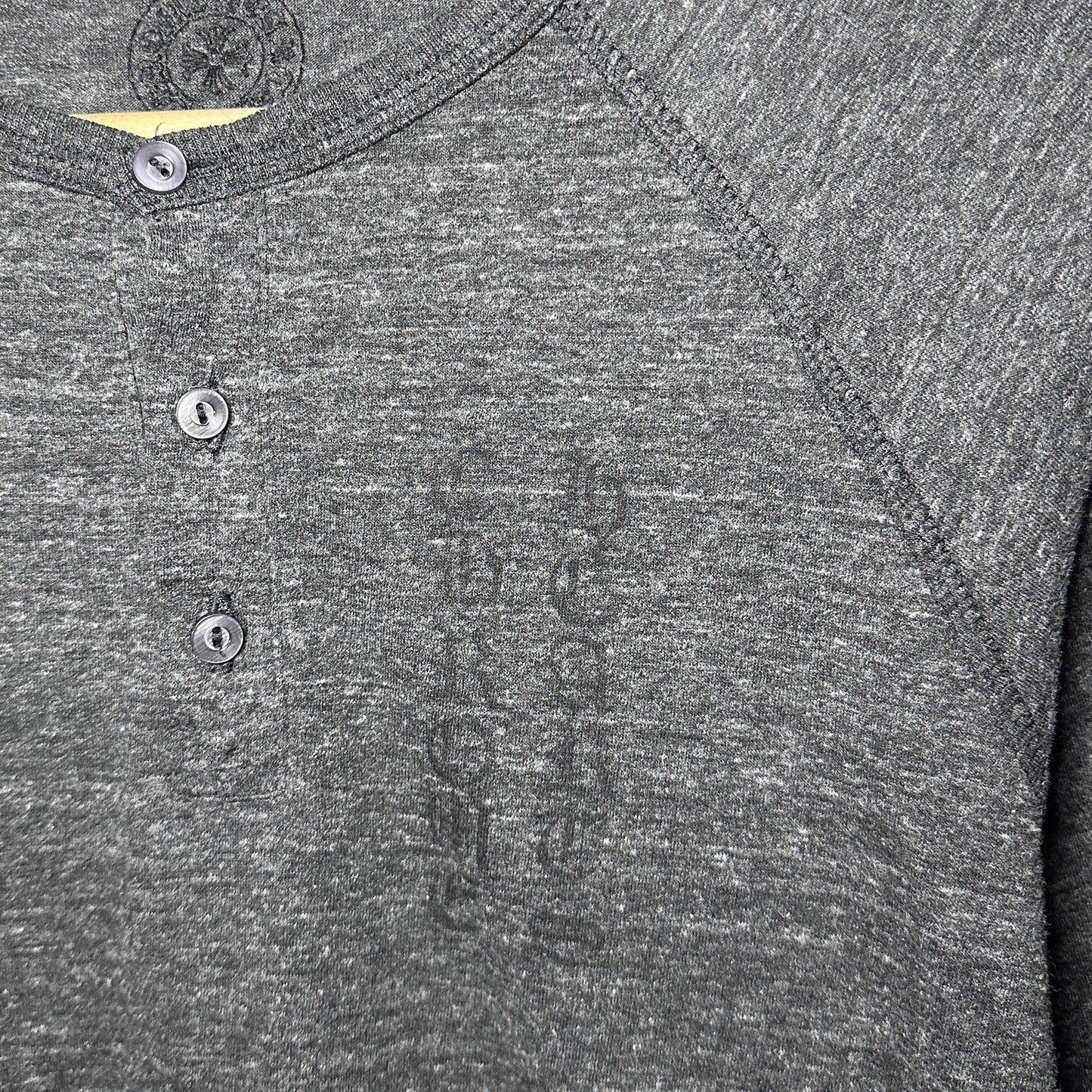 Chrome Hearts Dark Grey Logo Raglan Shirt