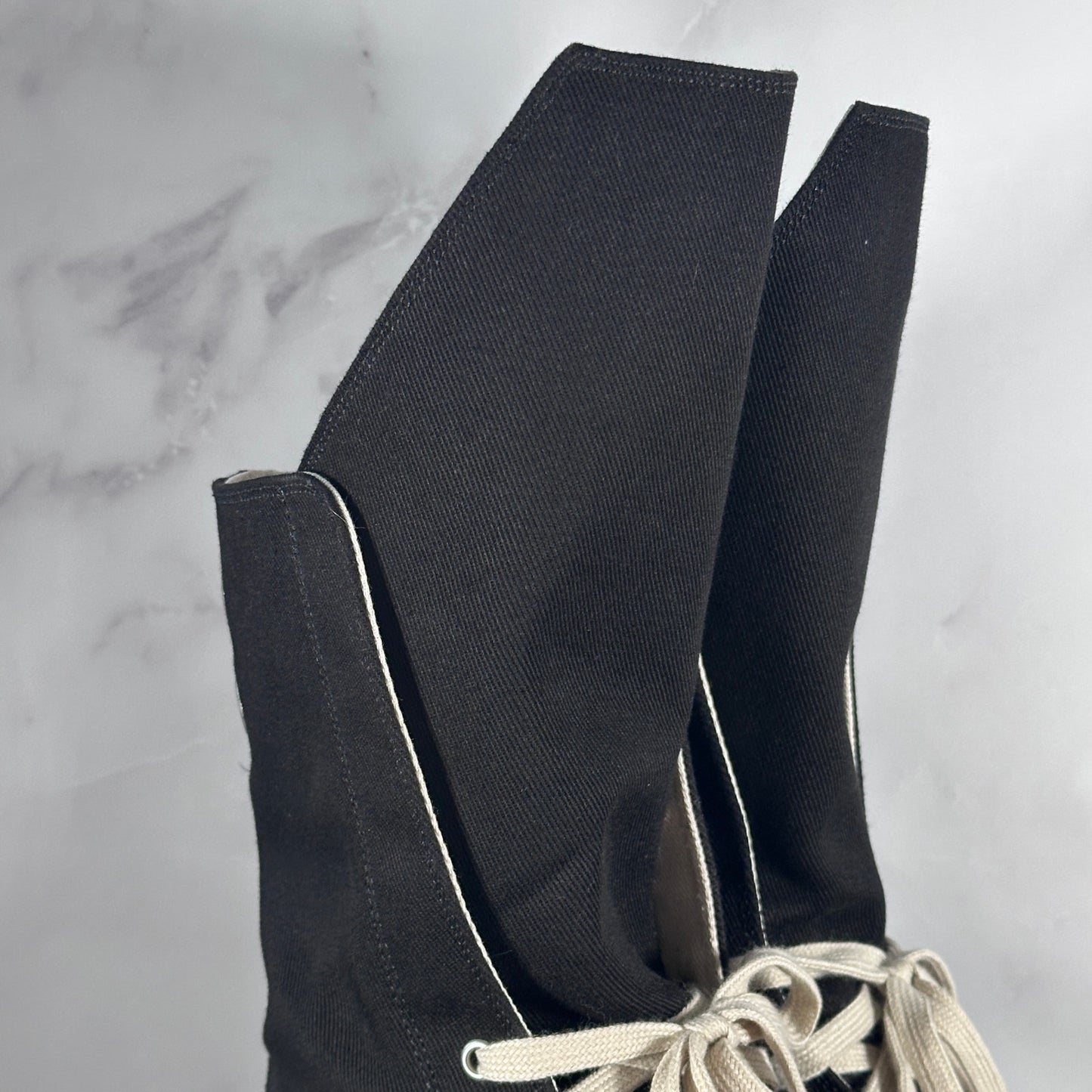 Rick Owens DRKSHDW Boot Sneak Ramone Black/Milk