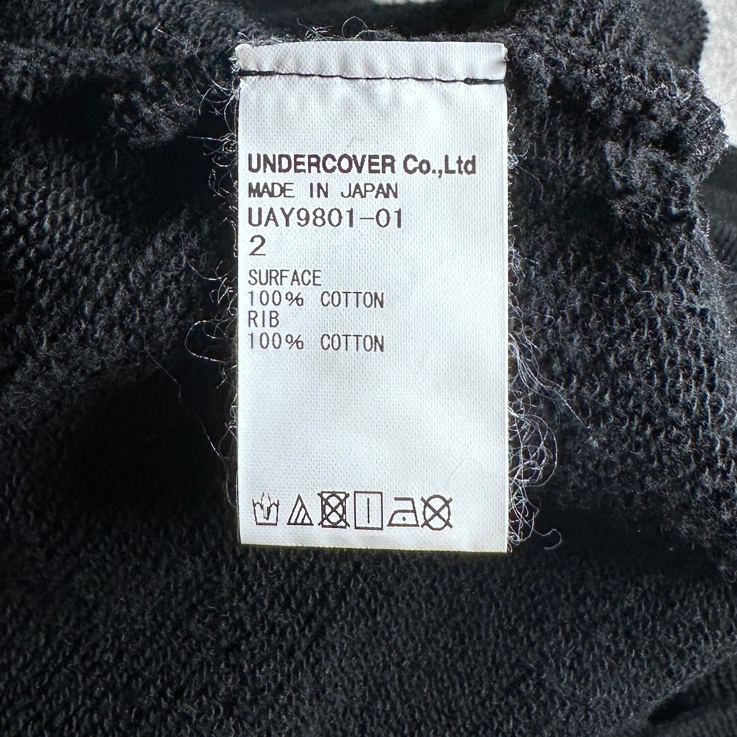 Undercover Black Warped GuruGuru Bear Hoodie