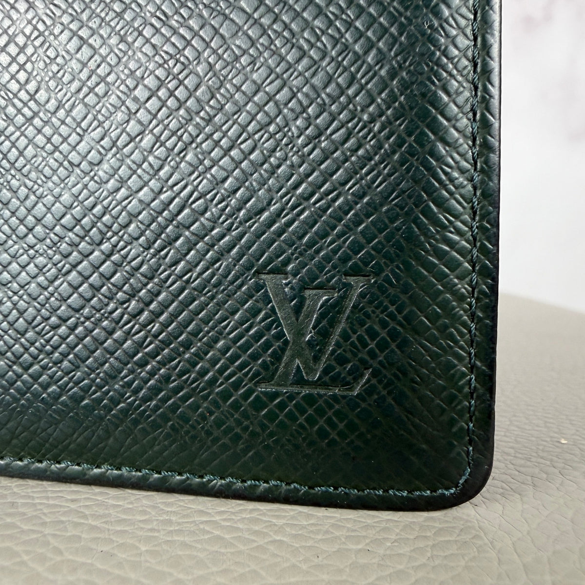 Louis Vuitton Green Epi Bifold Wallet