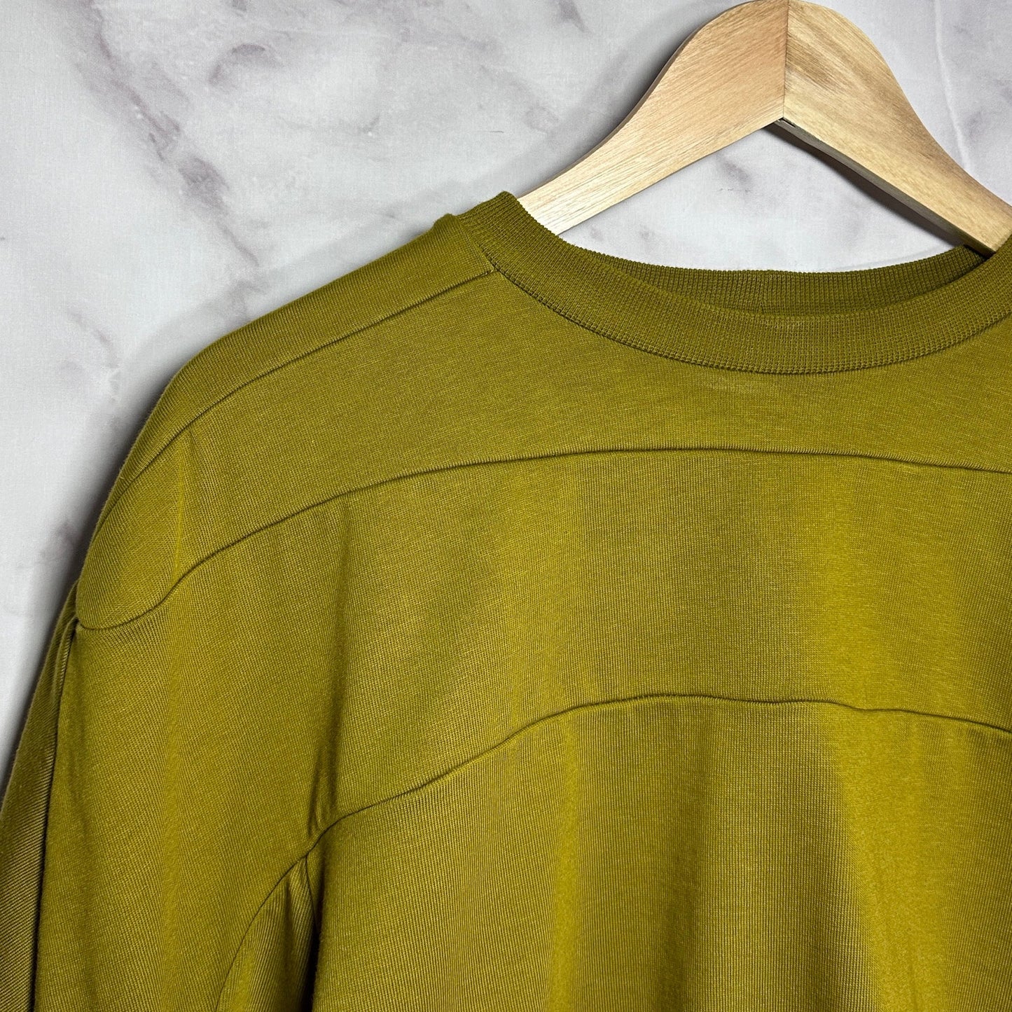 Rick Owens S/S22 Fogachine Sulphate Geth Sleeve Pocket Crewneck Sweatshirt