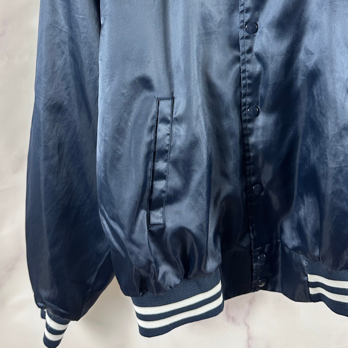 Vintage Nemesis Sportswear Navy Varsity Jacket