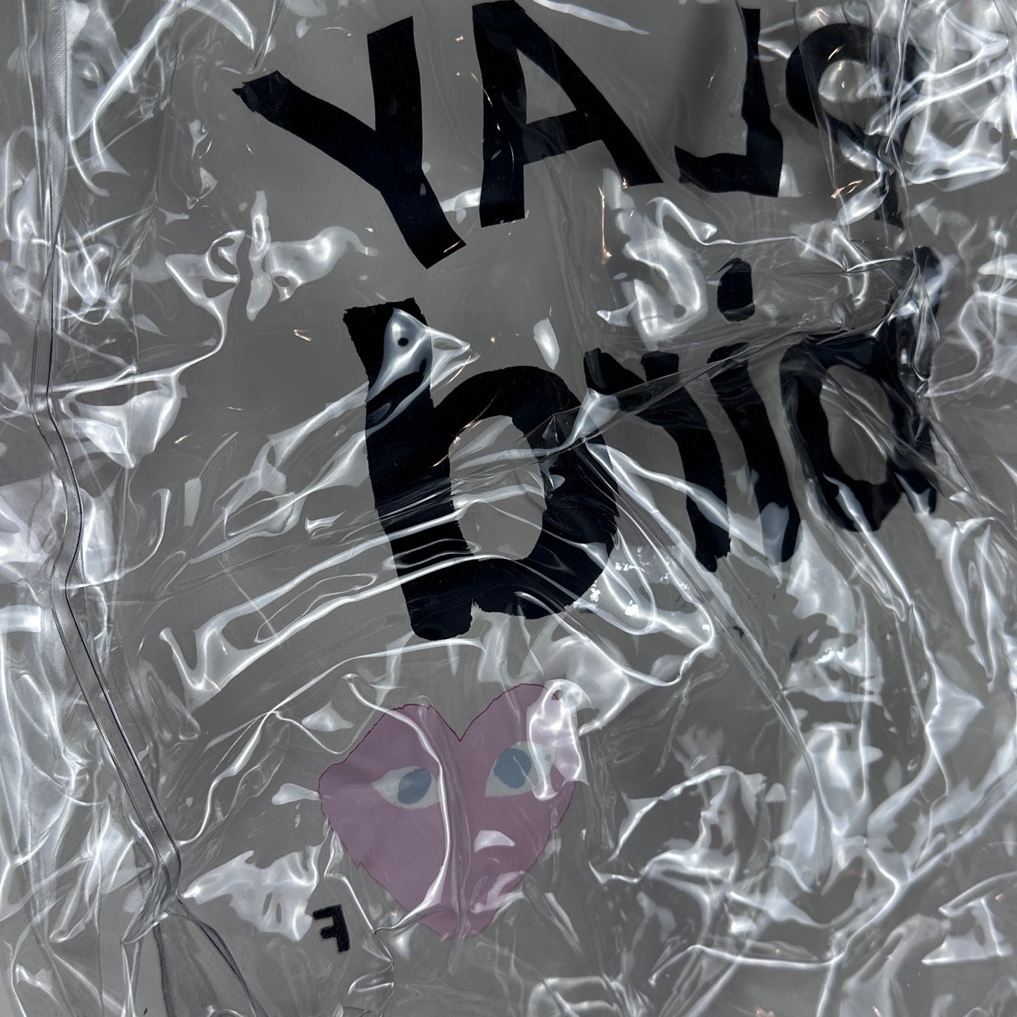 Comme des Garçons PLAY BIRD Translucent Tote Bag