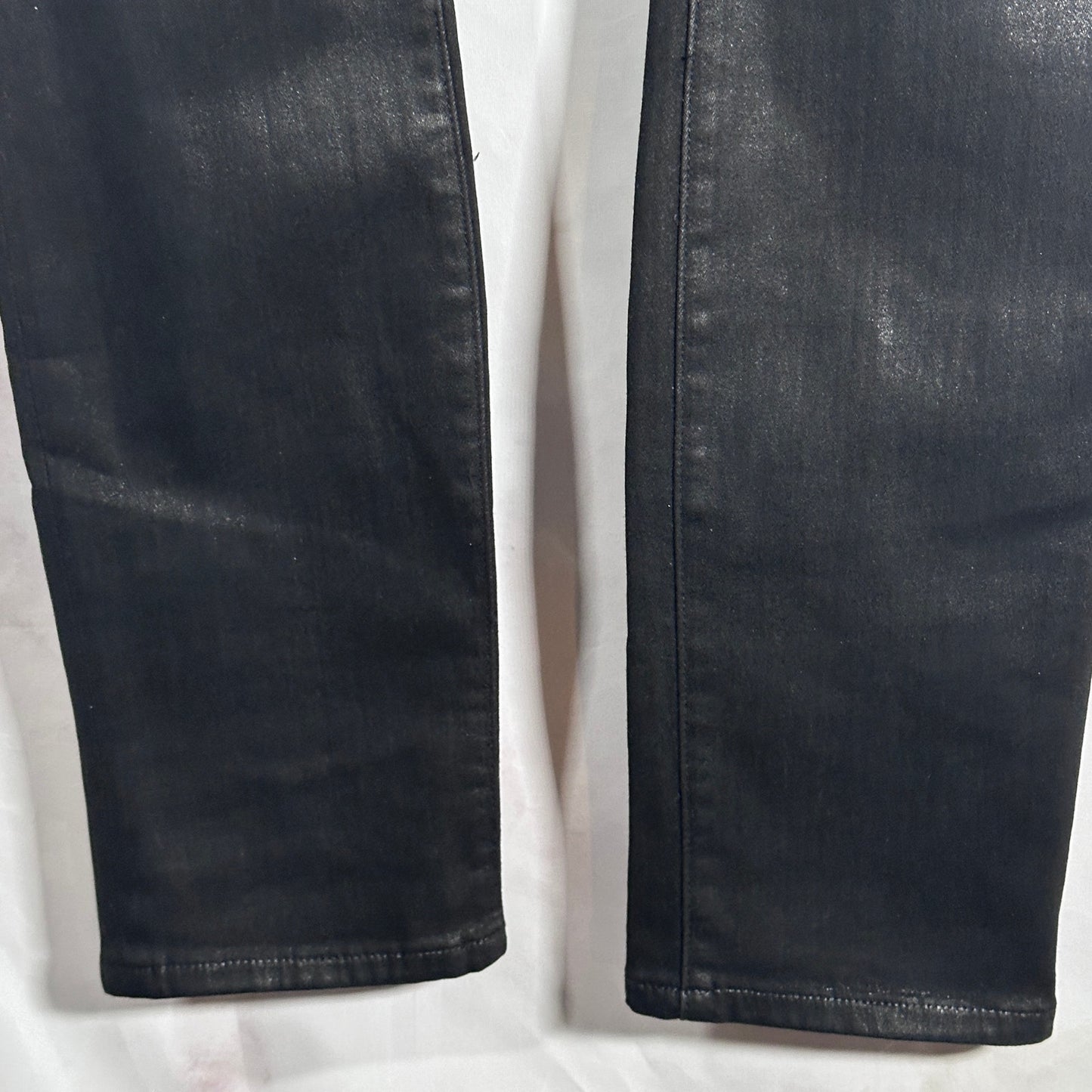 Helmut Lang Black Waxed Slim Denim