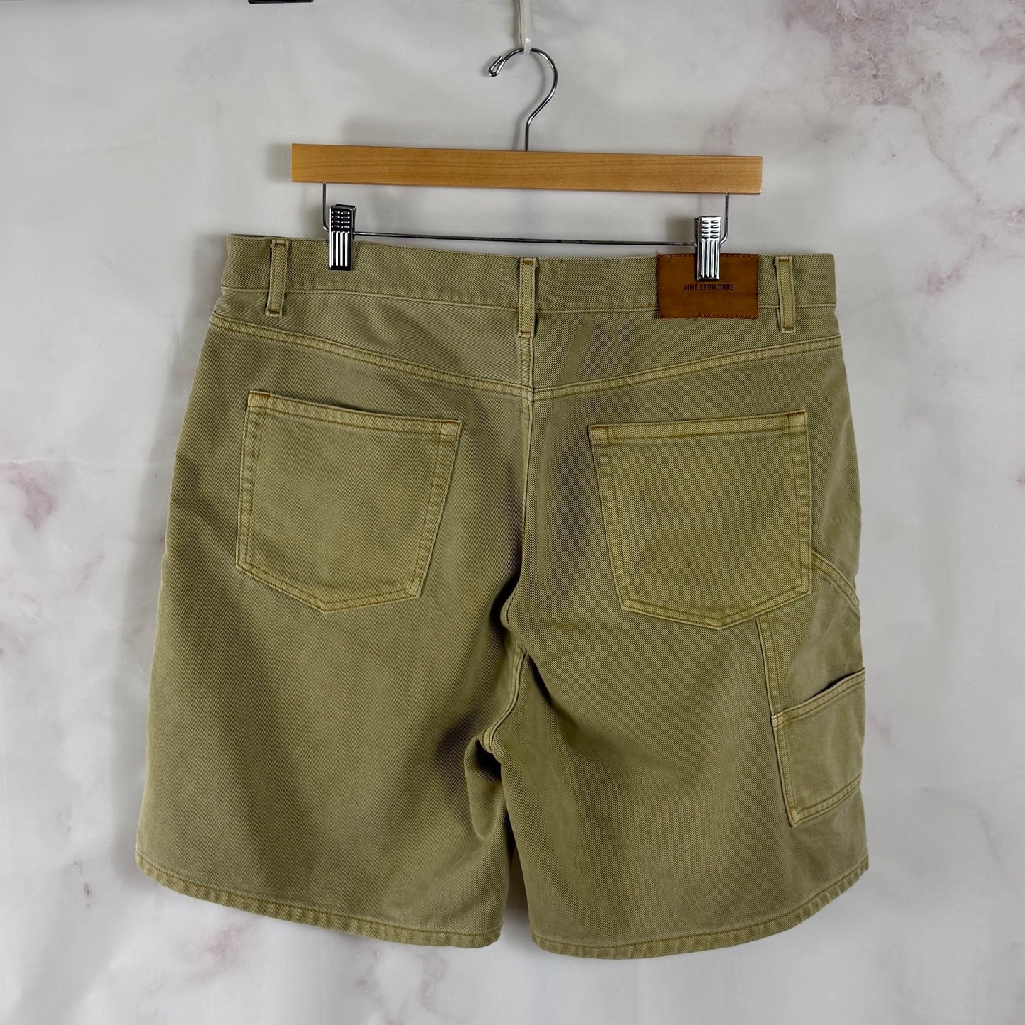 Aime Leon Dore S/S23 Laurel Oak Garment Dyed Denim Shorts