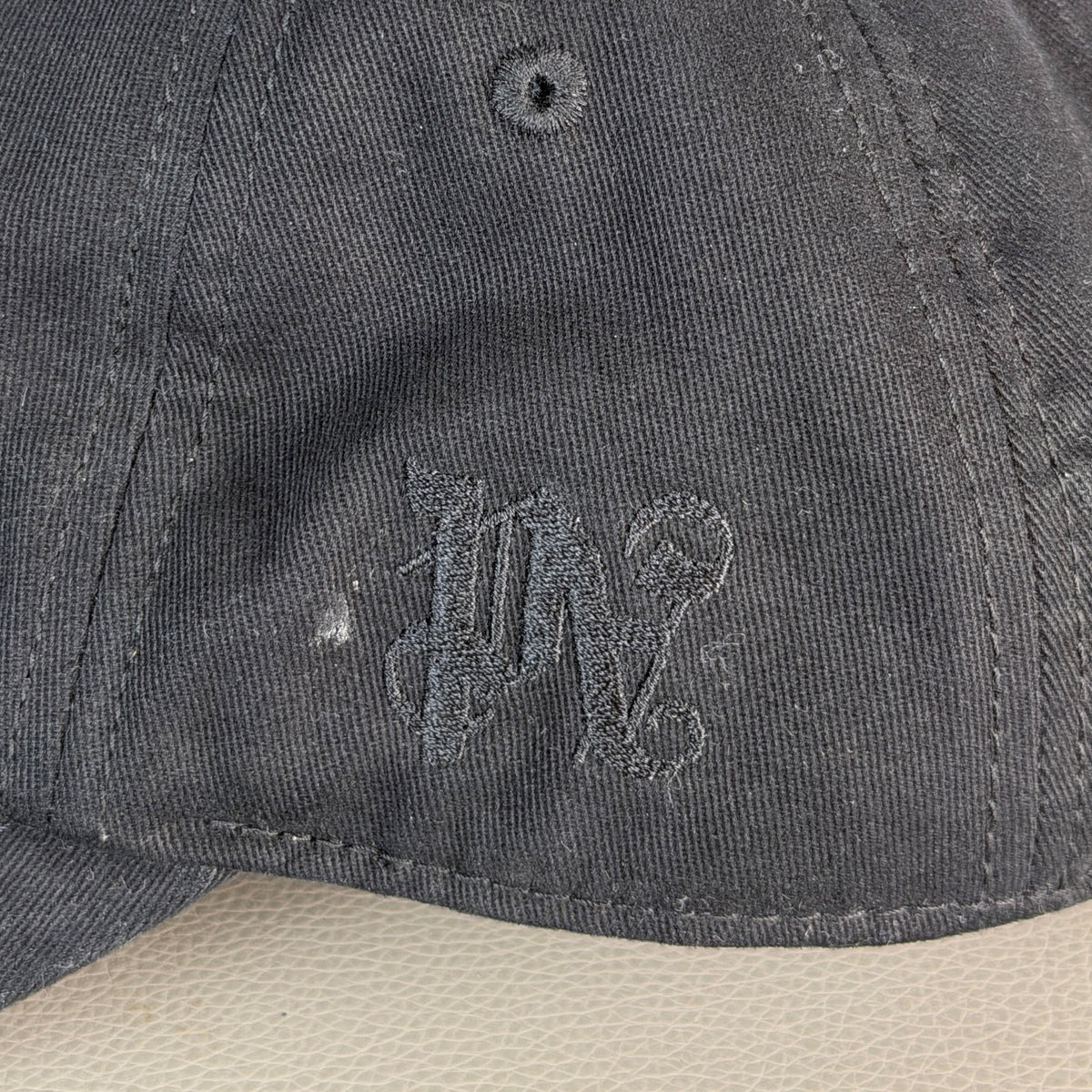 Palm Angels Black Embroidered Logo Baseball Cap