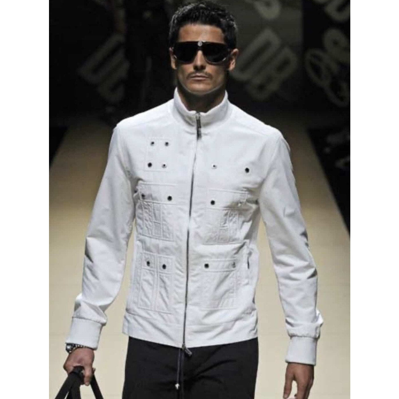 Dirk Bikkembergs S/S09 White Sports Couture Button Jacket
