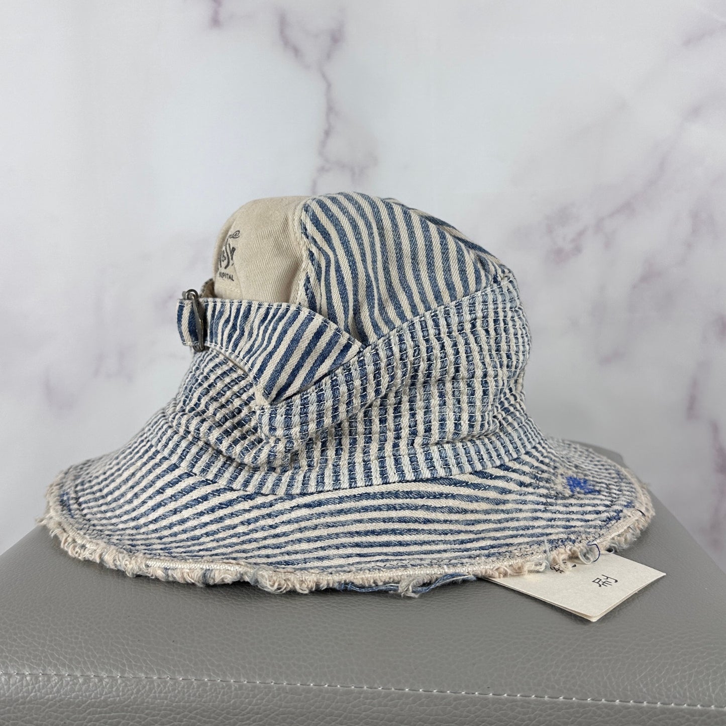 Kapital Old Man & The Sea Striped Boro Bucket Hat