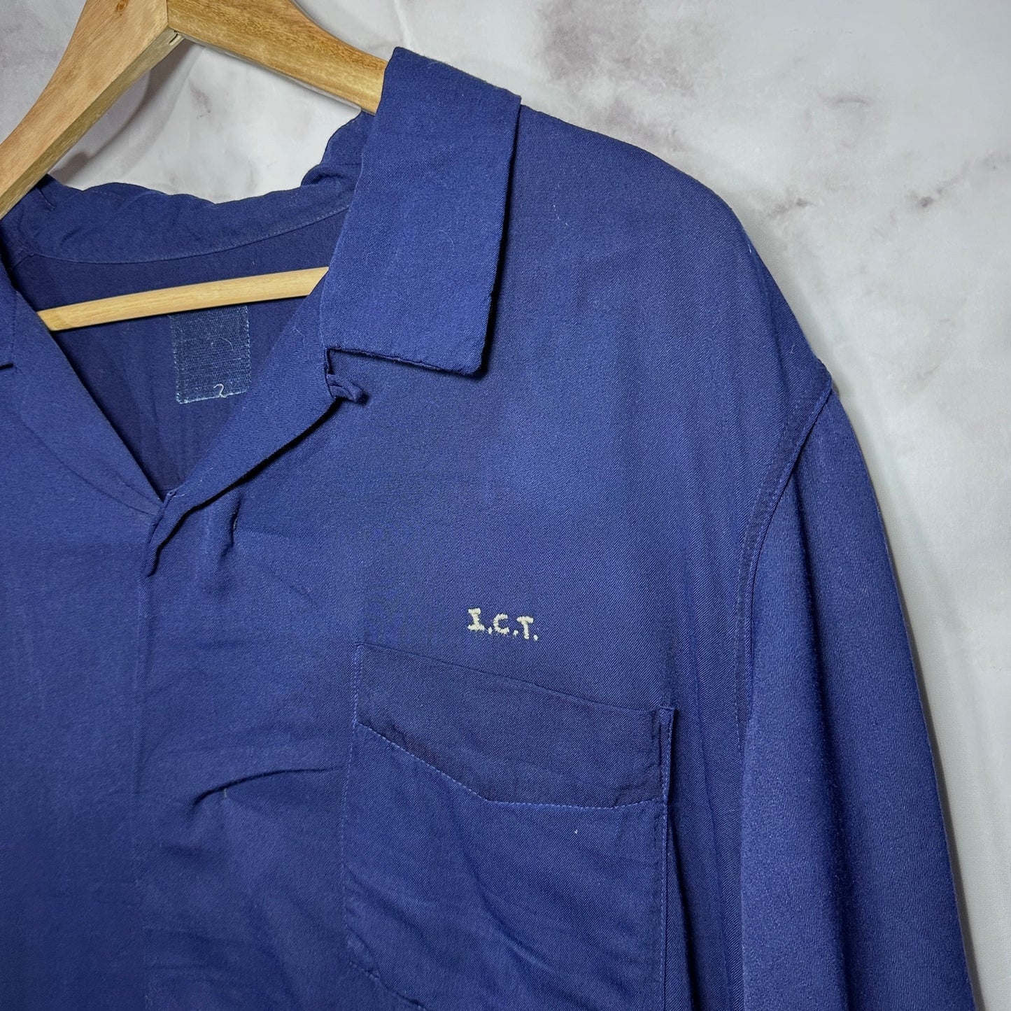 Visvim Indigo Camping Trailer Camp Collar Shirt