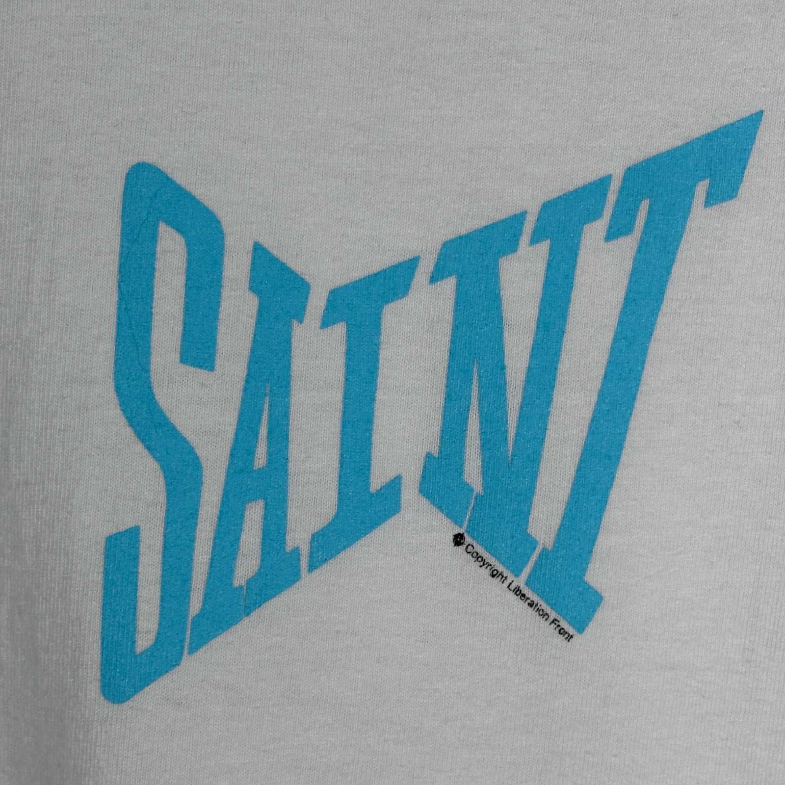 Saint Michael White/Blue Ribbon Tee