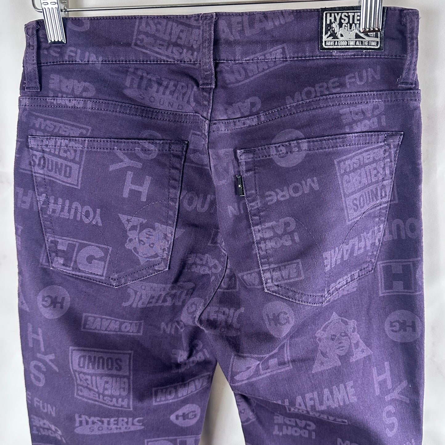 Hysteric Glamour Purple All-Over Print Pants