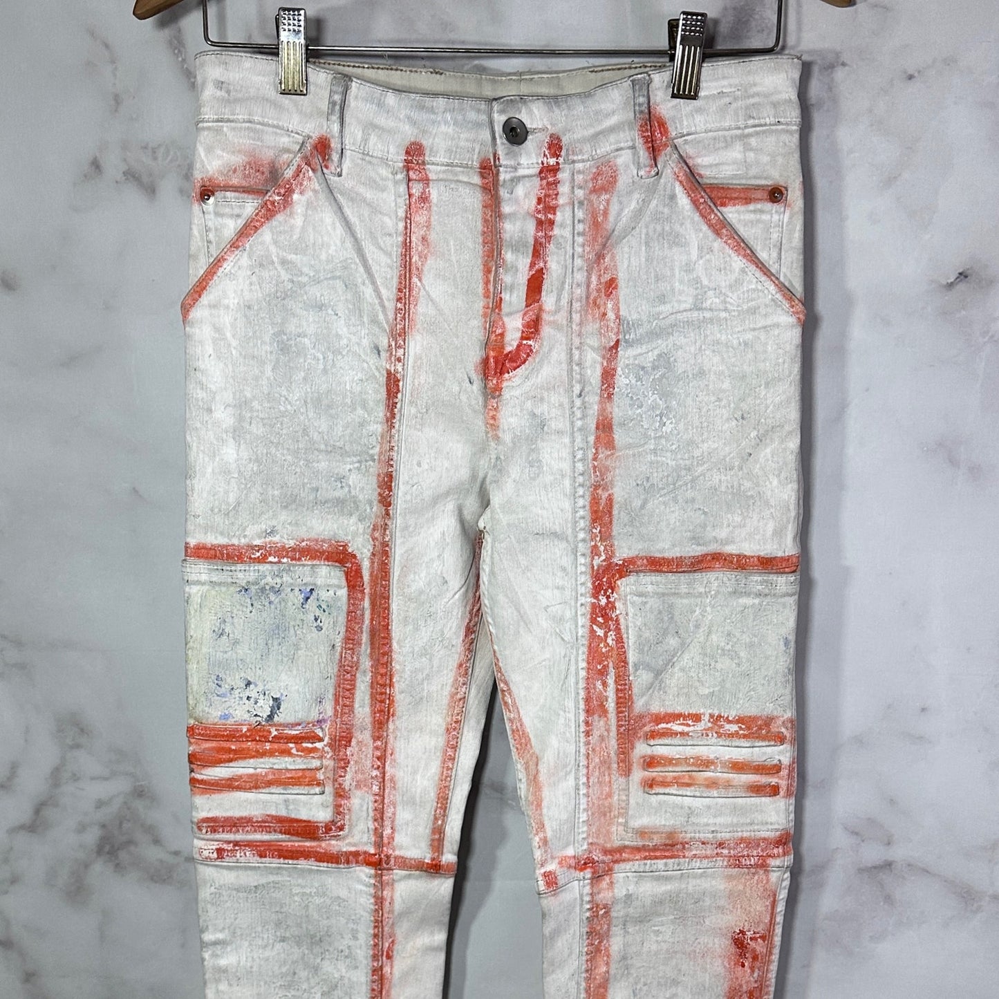 Rick Owens DRKSHDW Painted Wax Nagakin Denim by Nyree Morrison