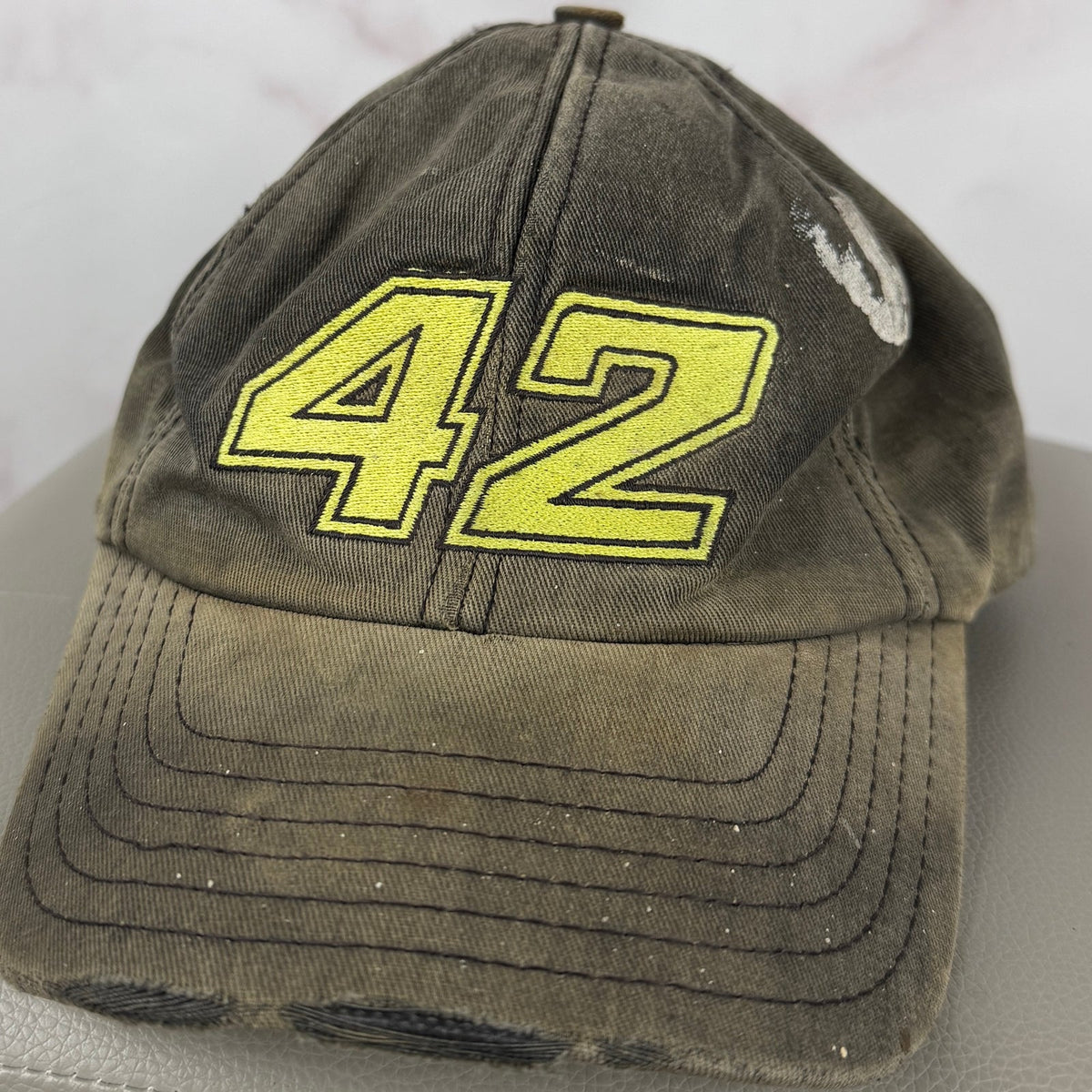 Vintage 90s Kyle Petty #42 Winston NASCAR Sun Faded Hat