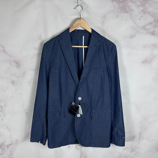 Nano Universe Library Tokyo Blue Polka Dot Blazer