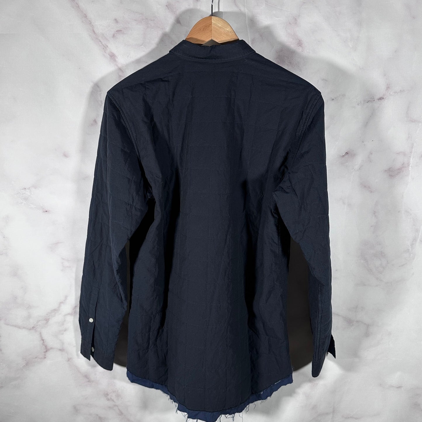 John Undercover Navy Quilted Shirt