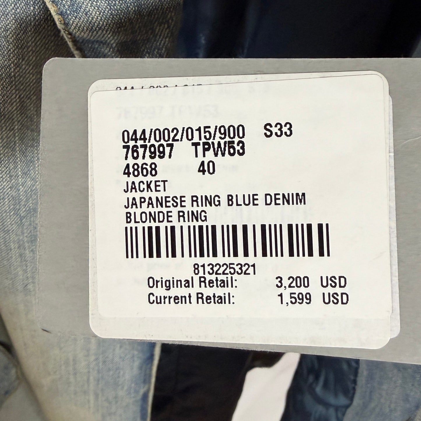 Balenciaga Washed Japanese Denim Blondie Blazer