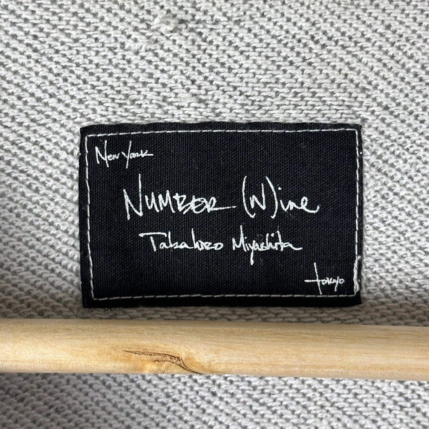 Number (N)ine A/W08 Portland Period ‘Hardcore University’ Zip-Up Cardigan Sweatshirt