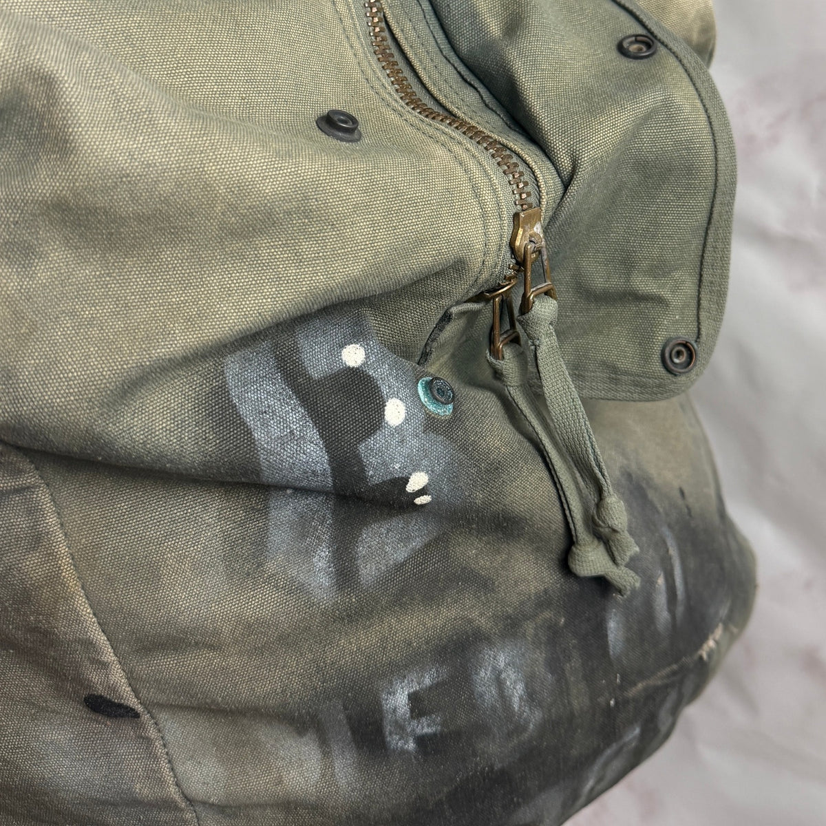 Vintage US Military Canvas Flyers Kit Bag