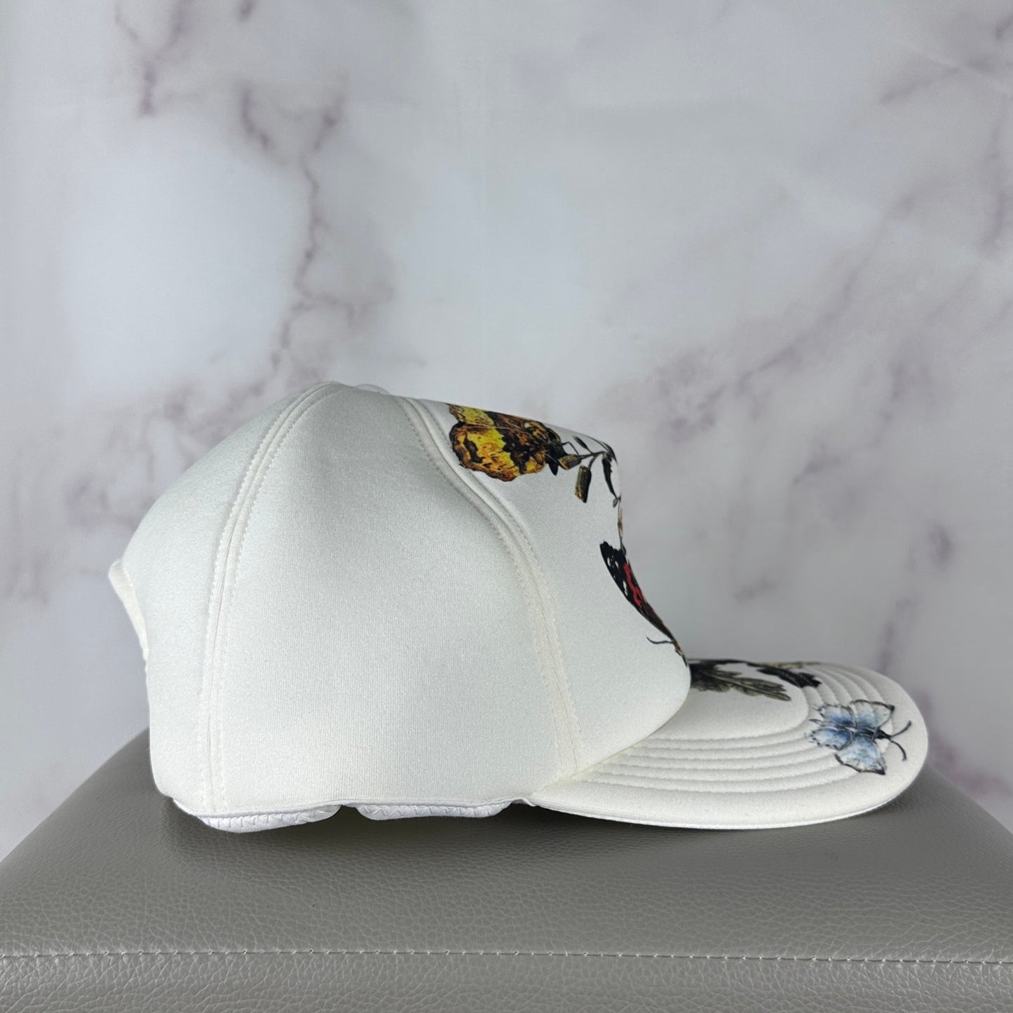 Undercover White Butterfly Print Hat