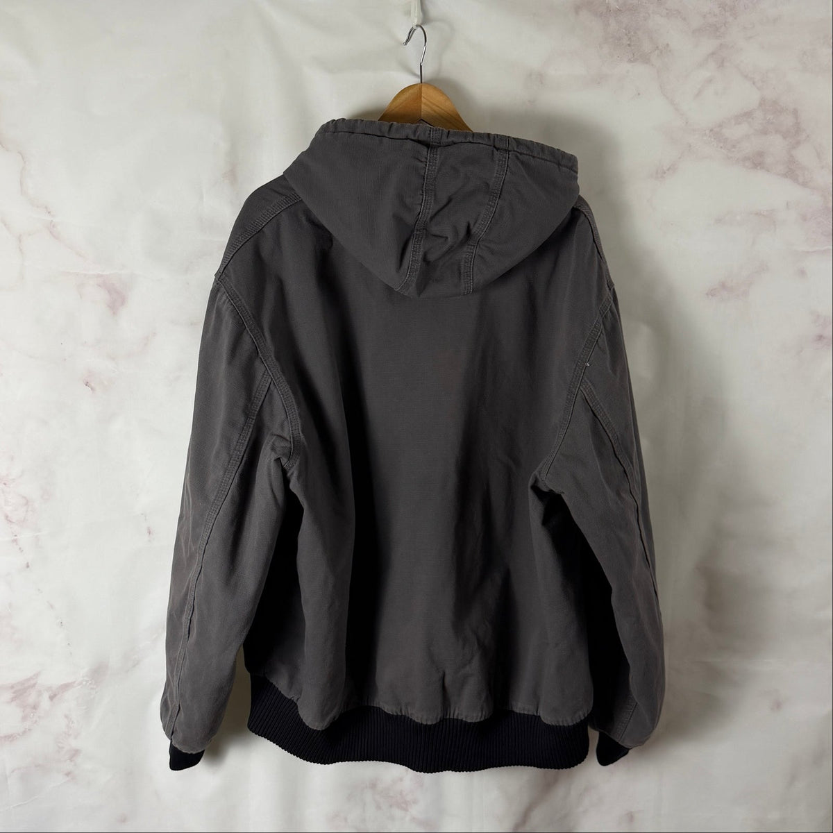 Carhartt Grey Ripstop Hooded Jacket