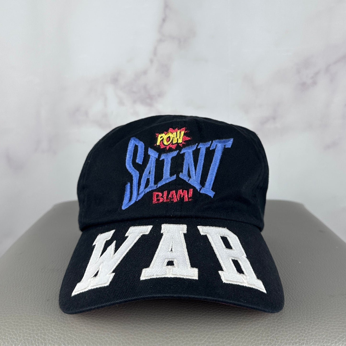 Saint Michael A/W21 Black ‘WAR’ Comic Hat