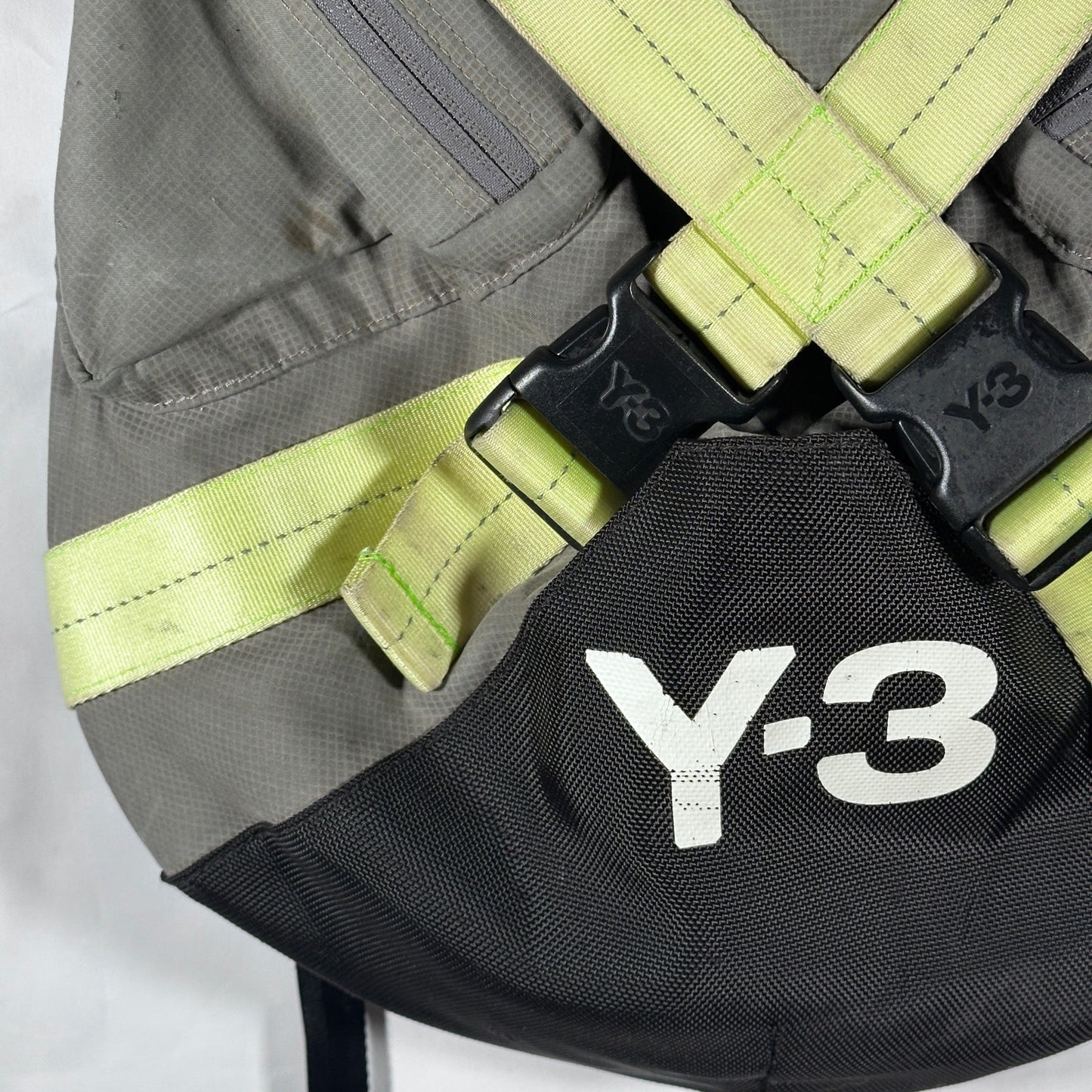 Y-3 Yohji Yamamoto x Adidas Grey Strap Backpack