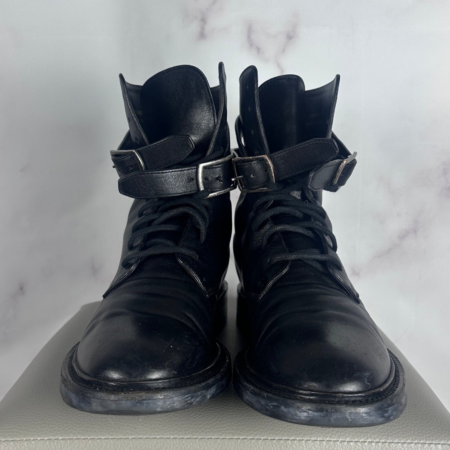 Saint Laurent Paris Black Leather Boots