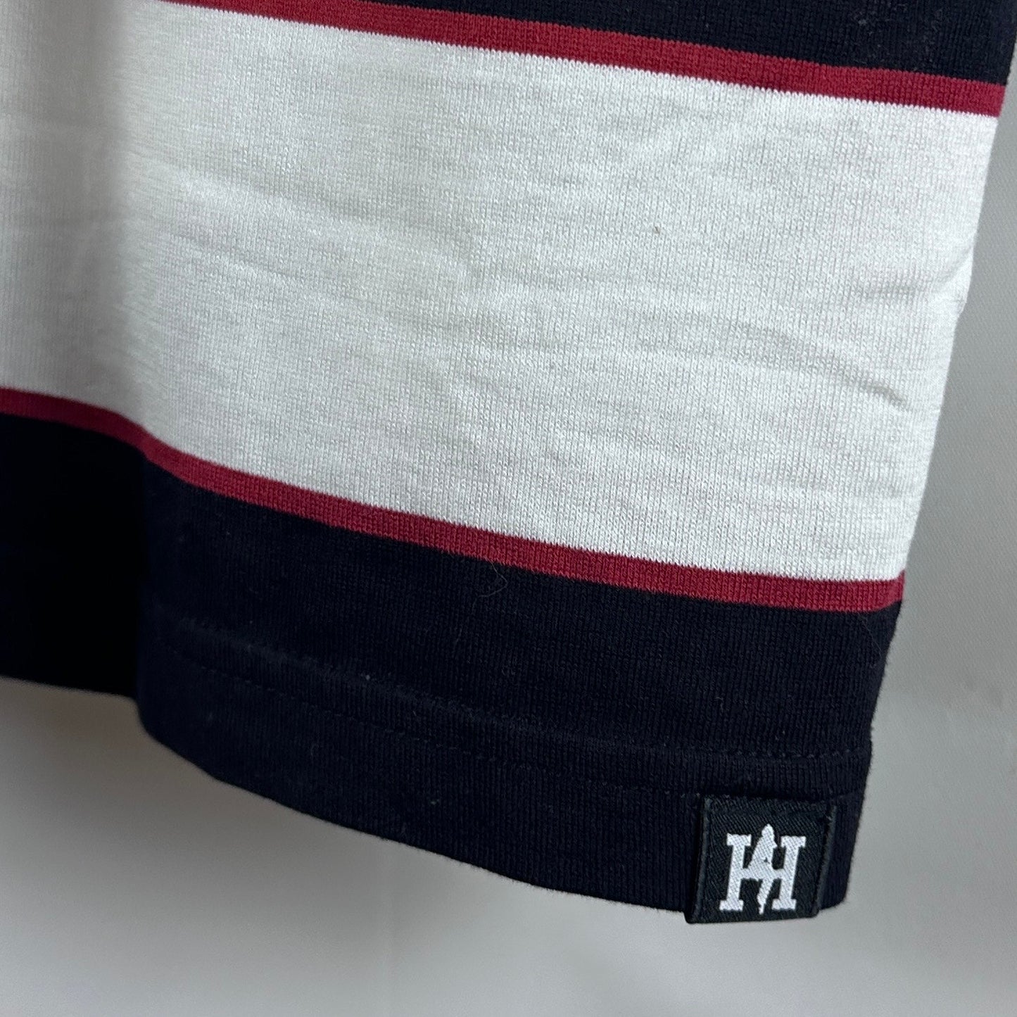Hysteric Glamour Striped Embroidery Tee