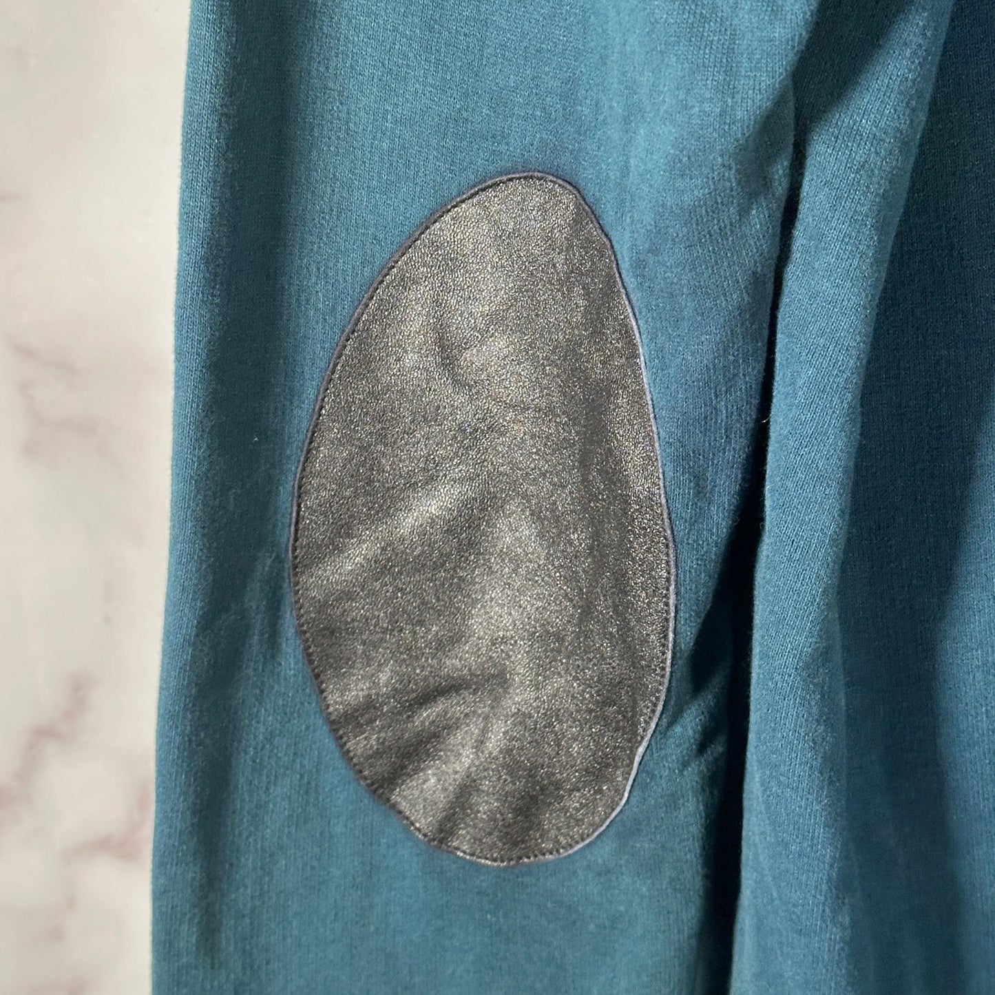 Maison Margiela Blue Elbow Patch Crewneck