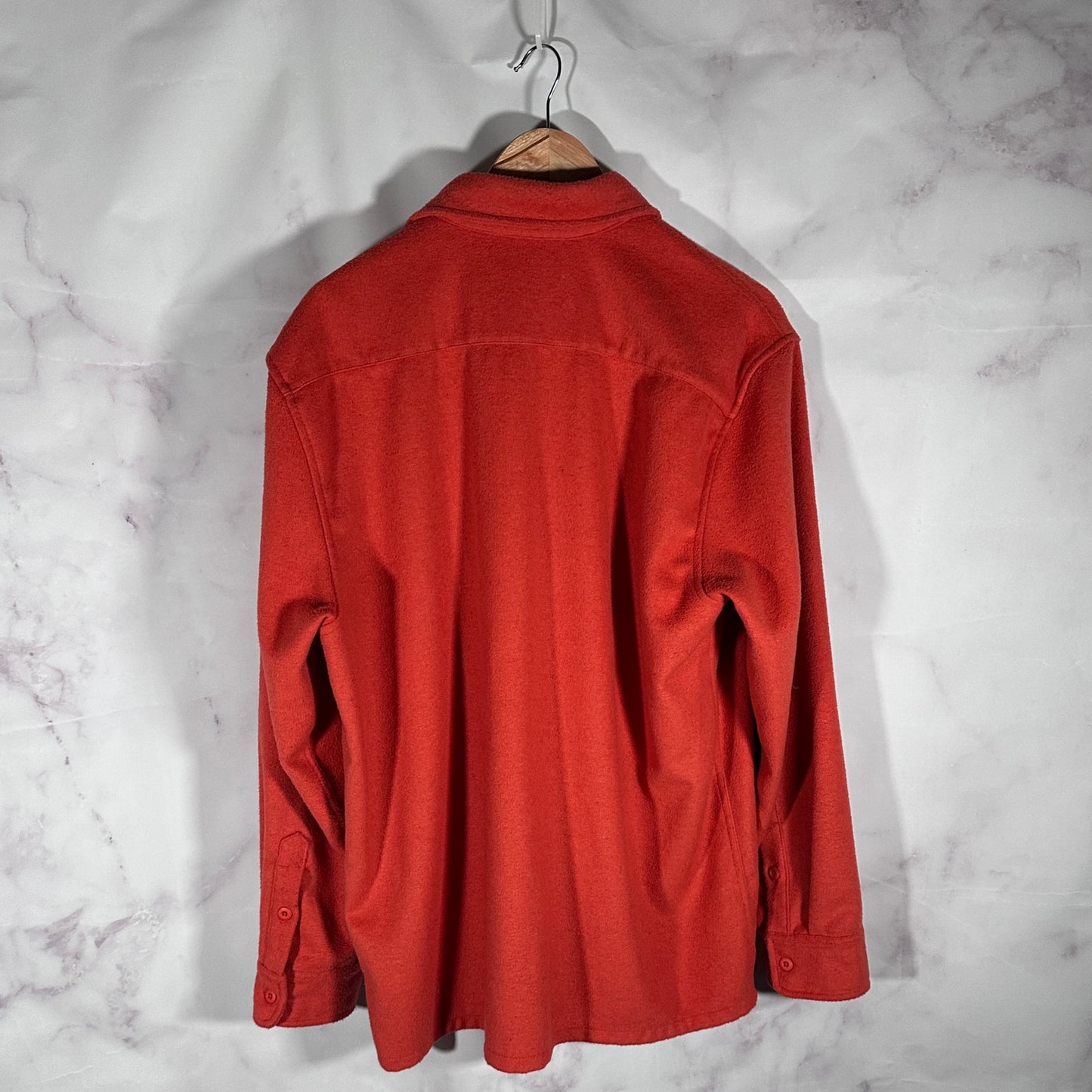 Dickies Construct Orange Fleece Button Up Shirt