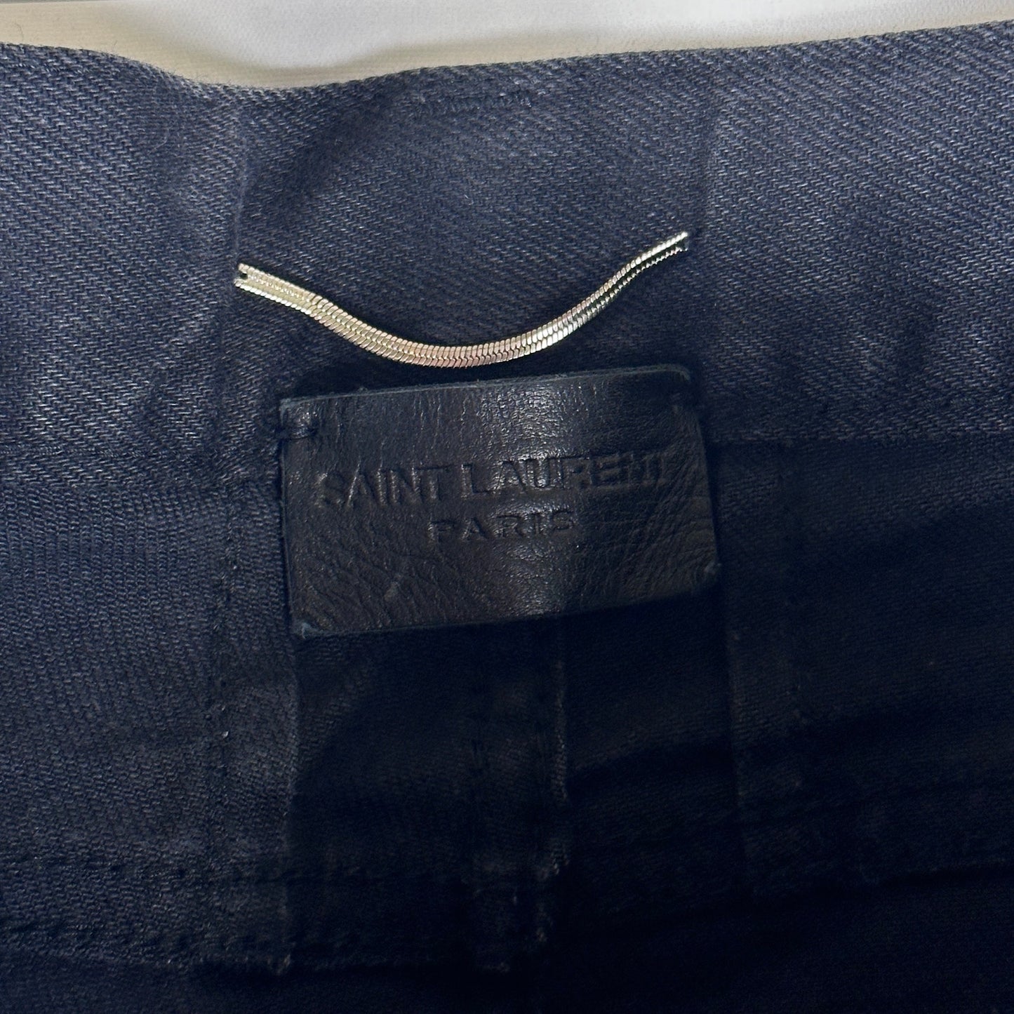 Saint Laurent Paris Hedi Slimane Black D02 Skinny Low Waist Denim