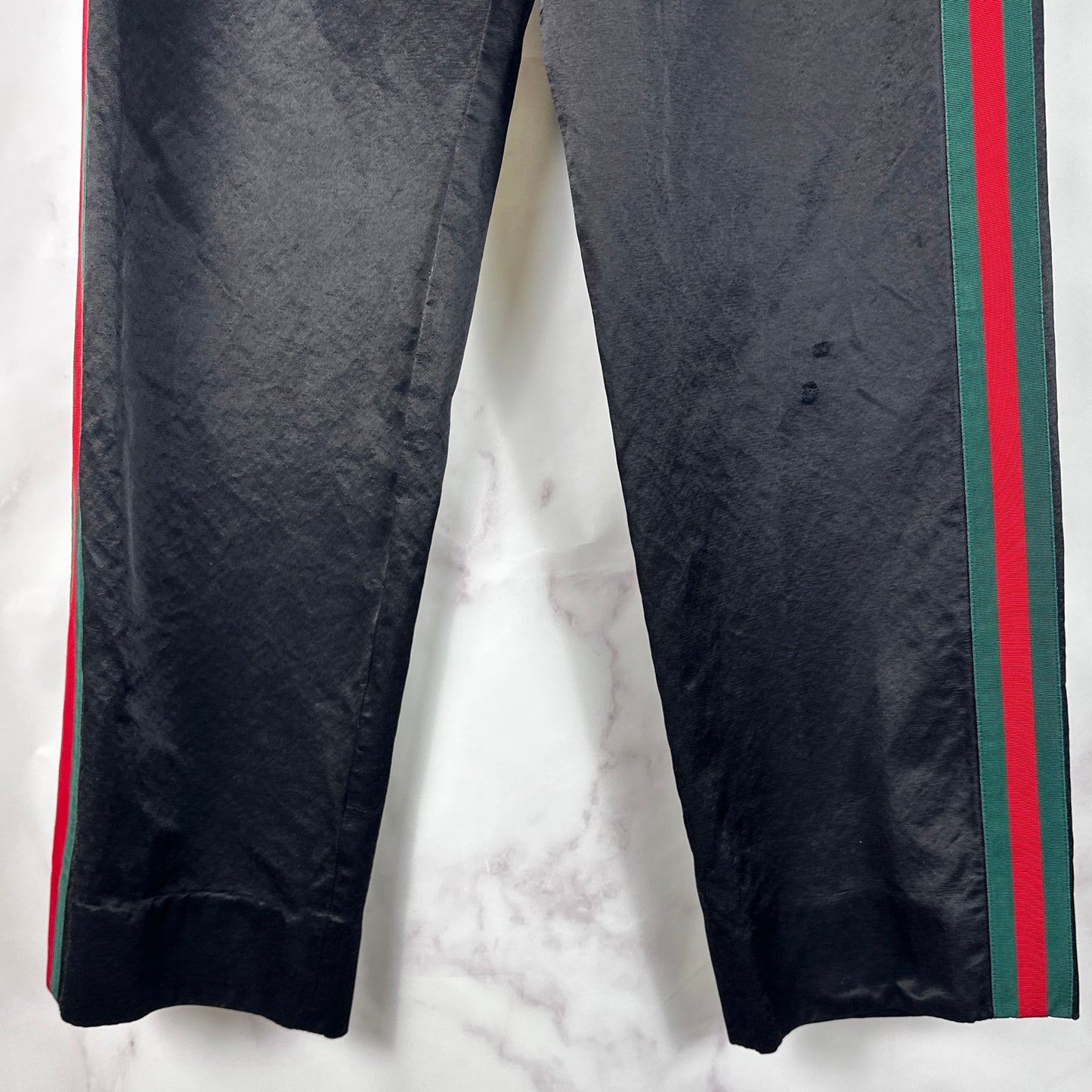 Gucci Black Web Tech Jersey Pants