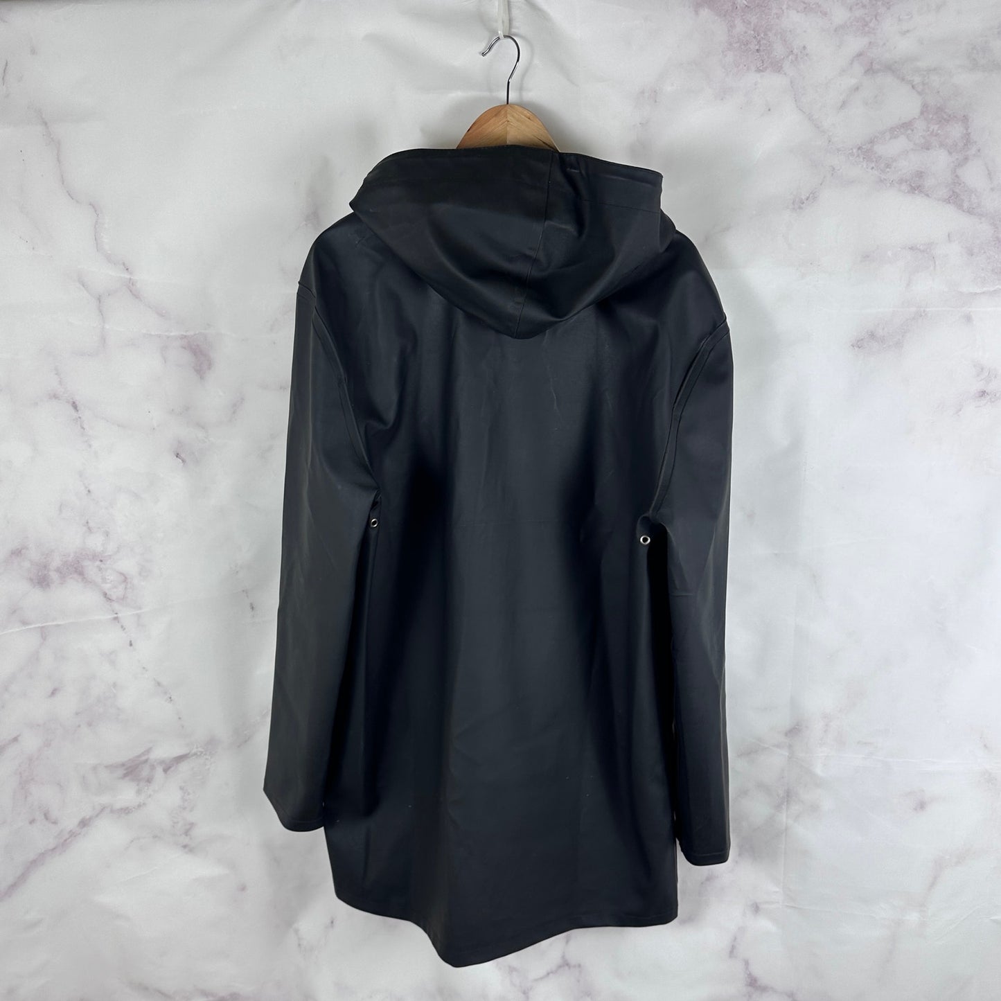 Stutterheim Black Stockholm Rain Coat