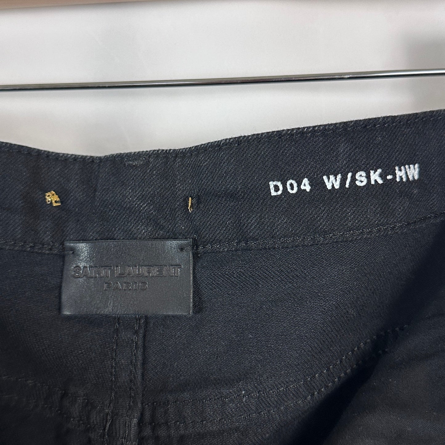 Saint Laurent Paris D04 Women's Skinny Black Denim