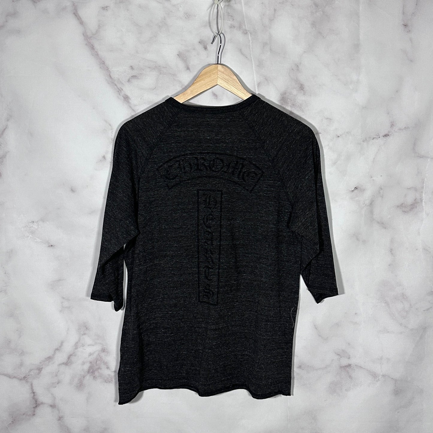 Chrome Hearts Dark Grey Logo Raglan Shirt