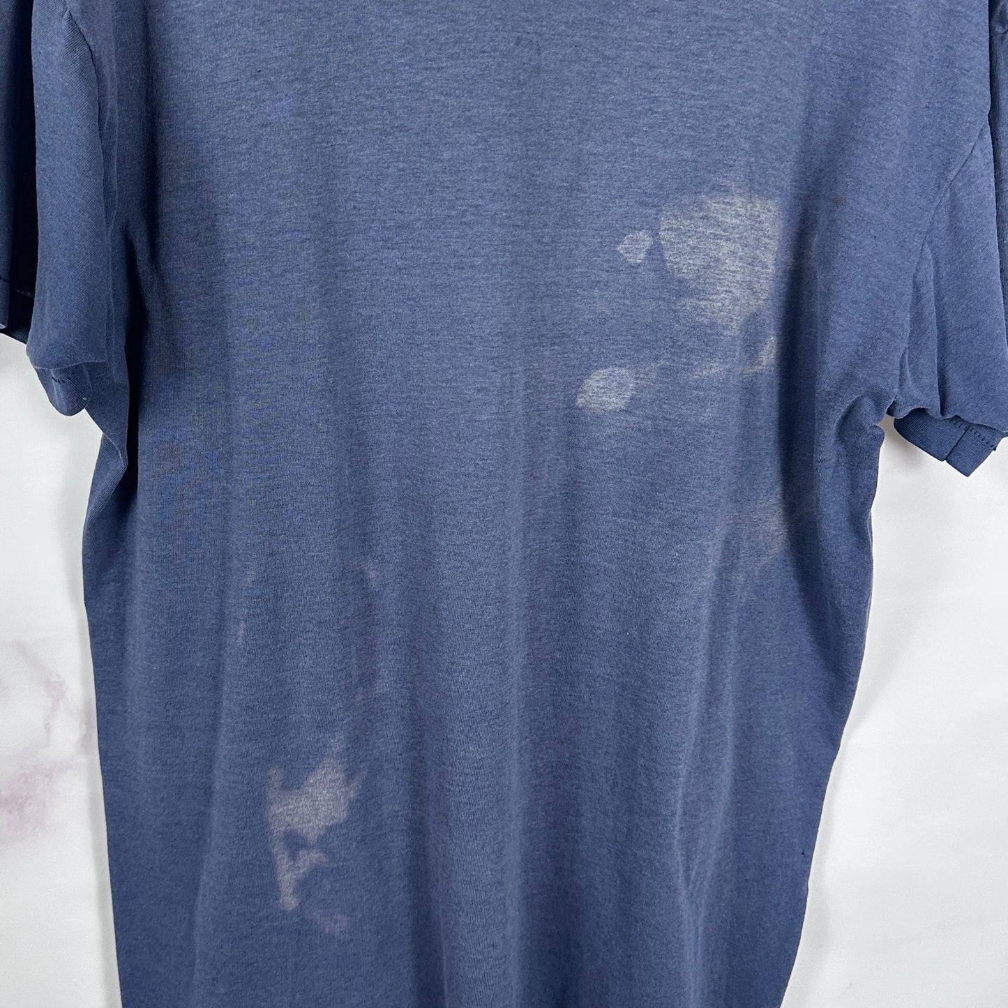 Vintage Thrashed Blue Pocket Tee