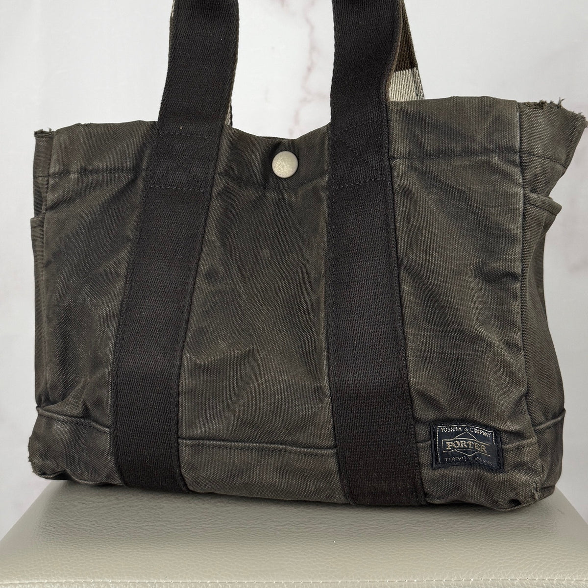 Porter-Yoshida & Co. Black Canvas Mini Tote