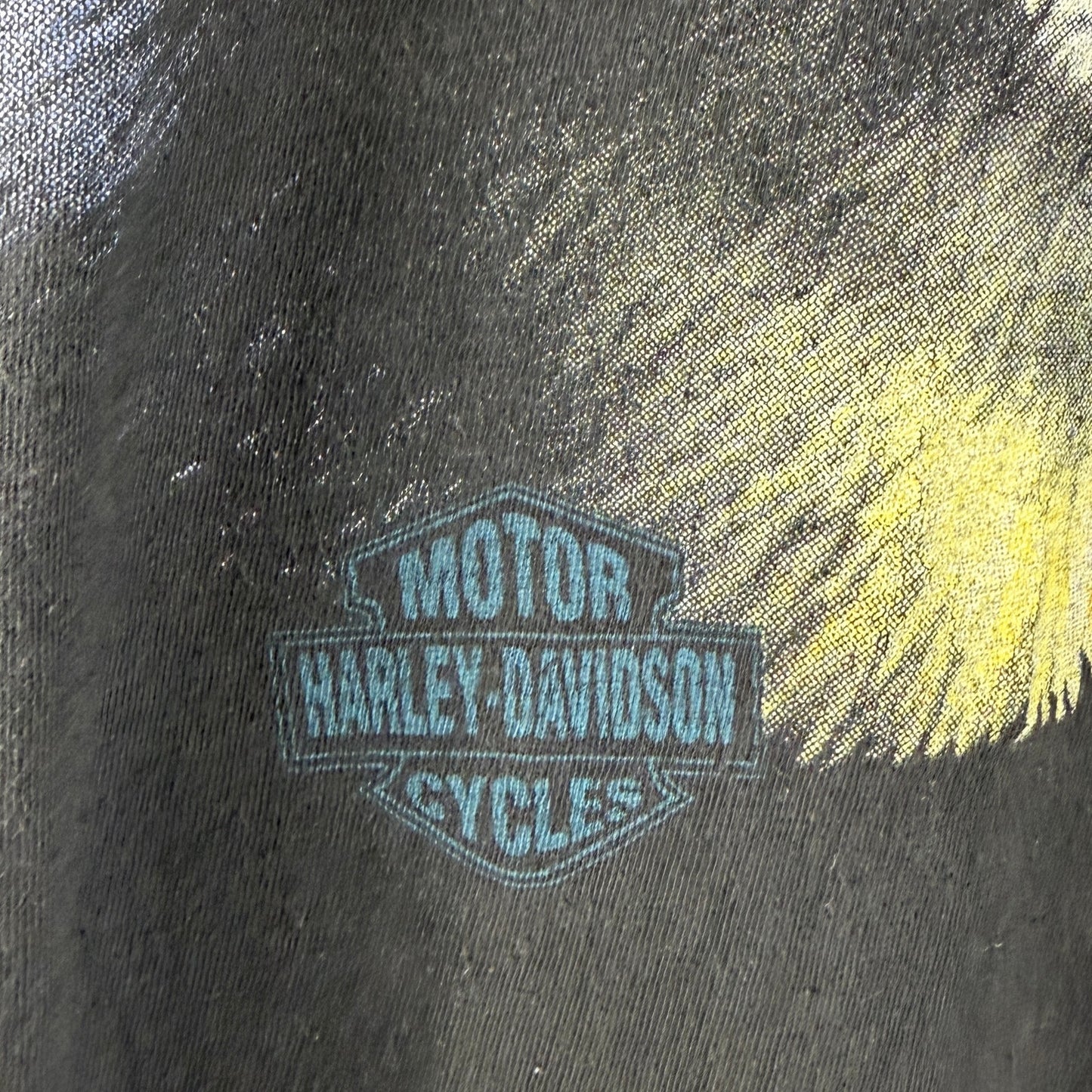 Vintage Harley Davidson Black Wolf Graphic Tee