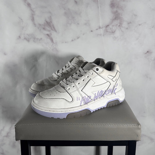 Off-White White/Lavender Out of Office “For Walking”