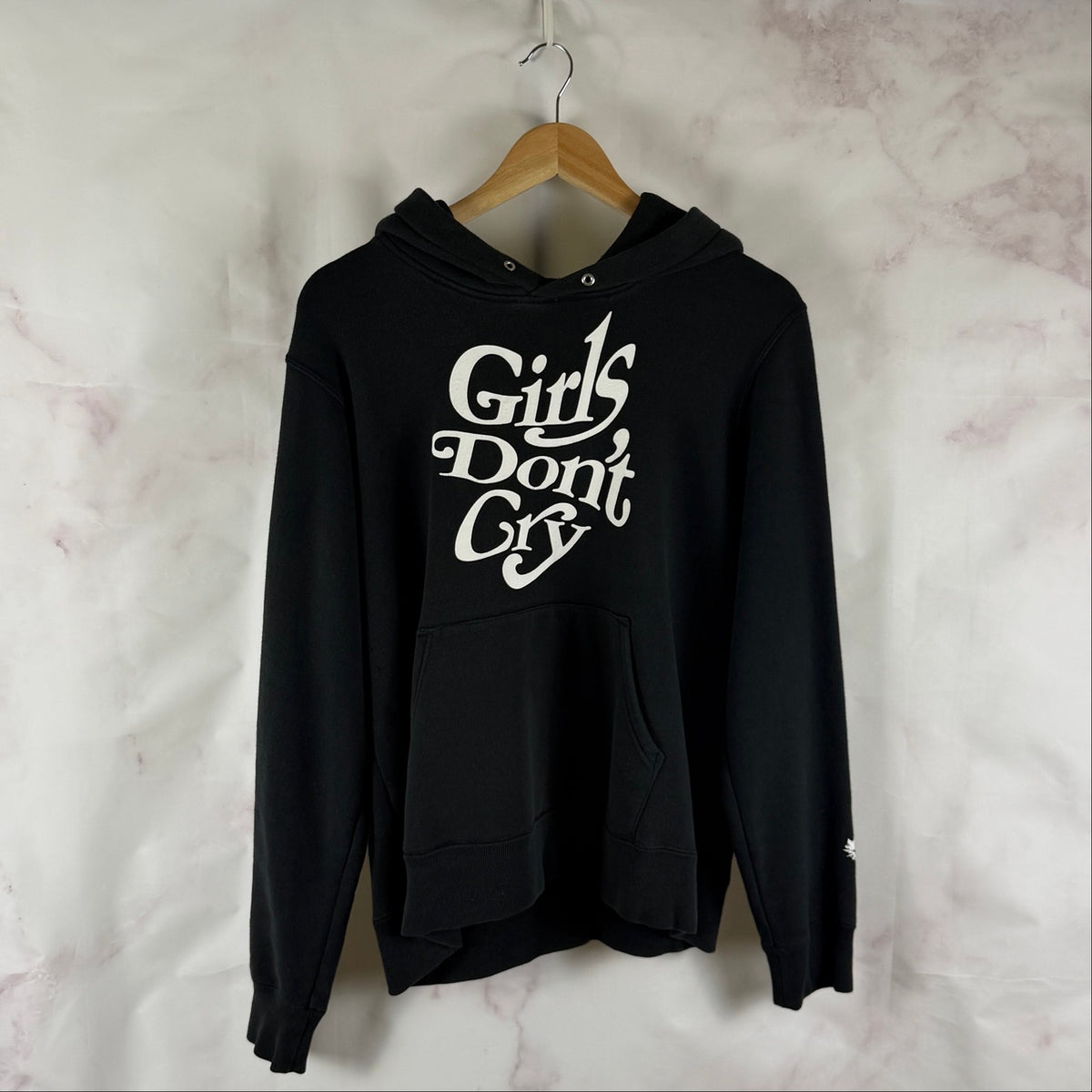 Undercover x Girls Don't Cry Black Text Hoodie